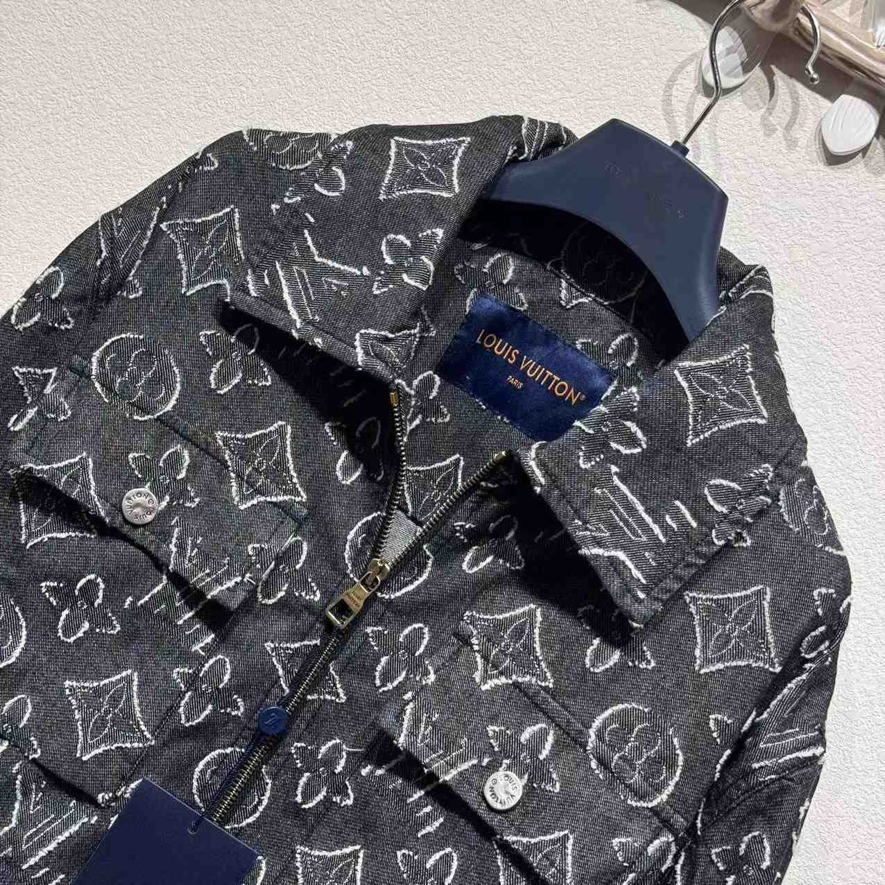 Louis Vuitton Monogram Printed Denim Jacket - DesignerGu