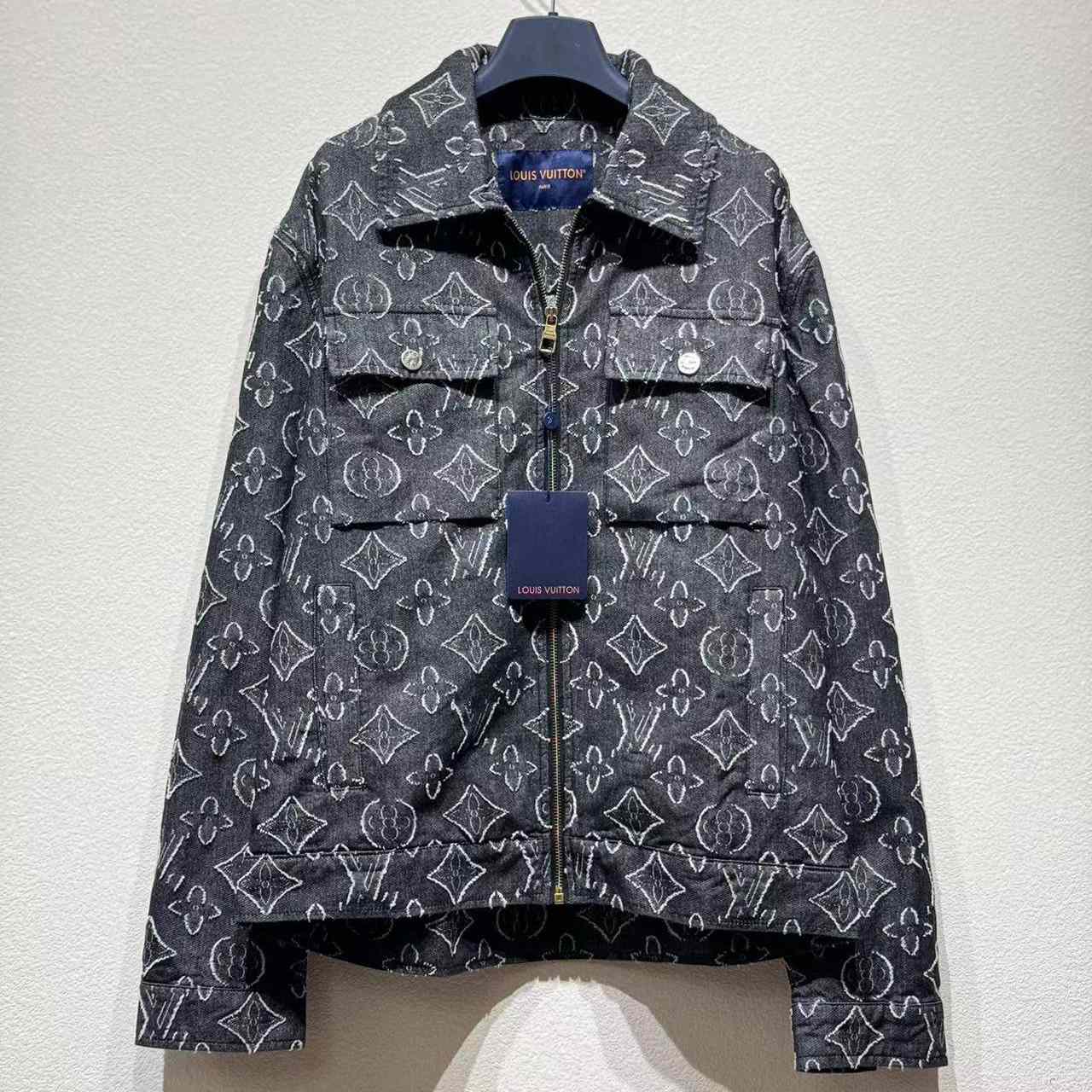 Louis Vuitton Monogram Printed Denim Jacket - DesignerGu