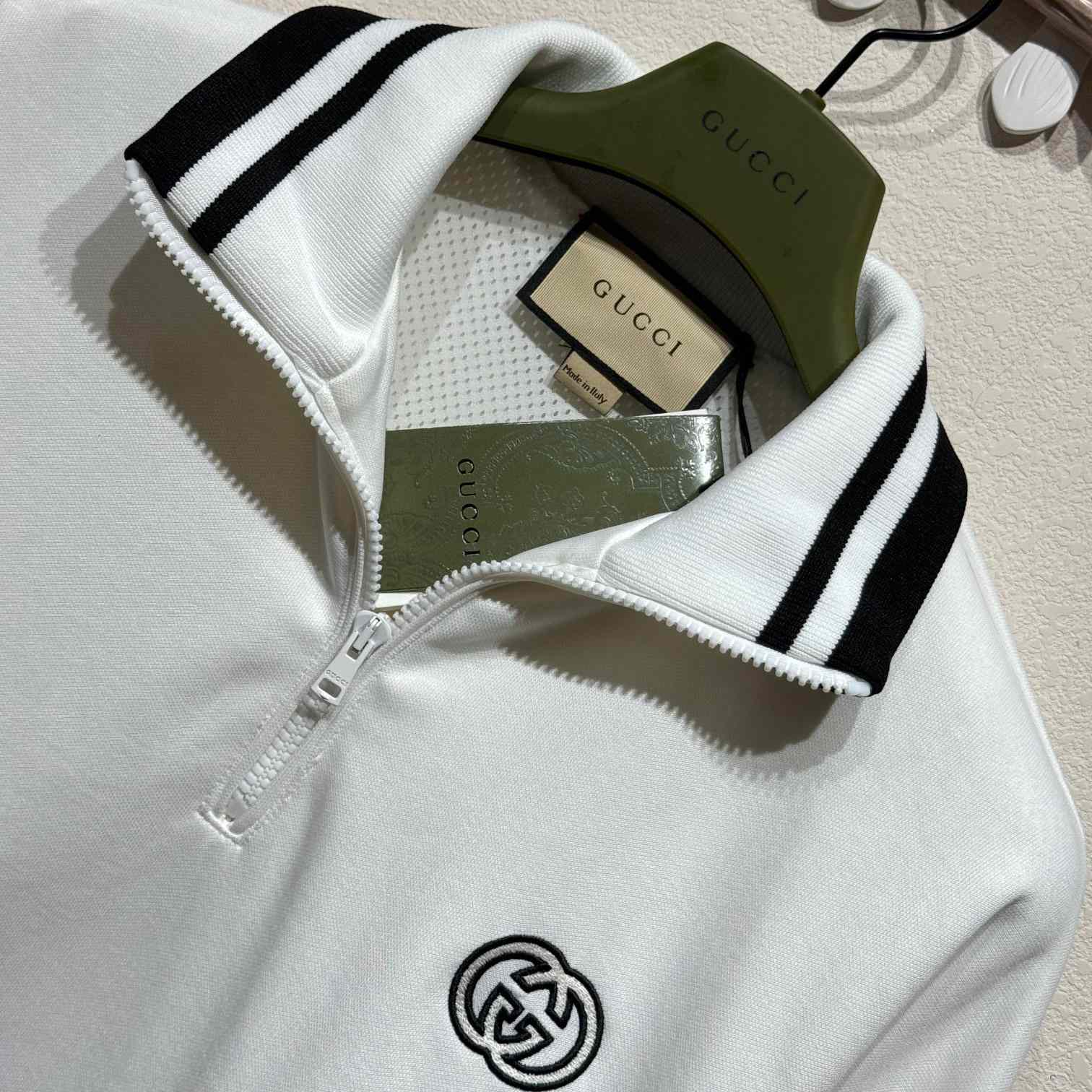 Gucci Technical Jersey Half Zip Jacket - DesignerGu