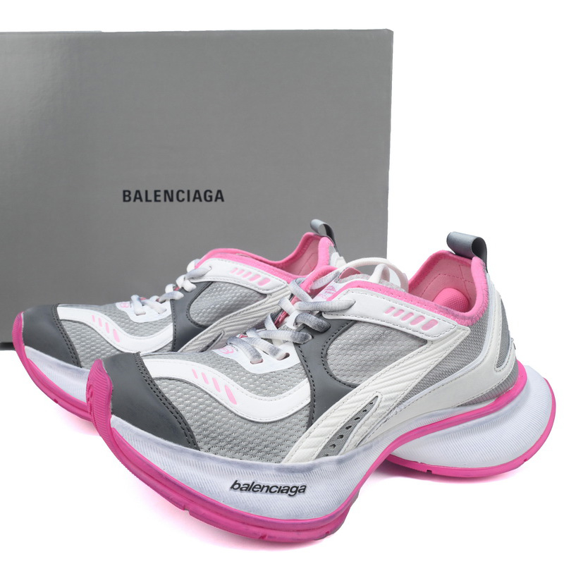 Balenciaga Circuit Sneaker In Grey, White And Pink - DesignerGu