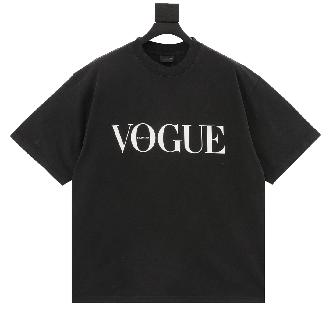 Balenciaga VOGUE Cotton T-Shirt  - DesignerGu