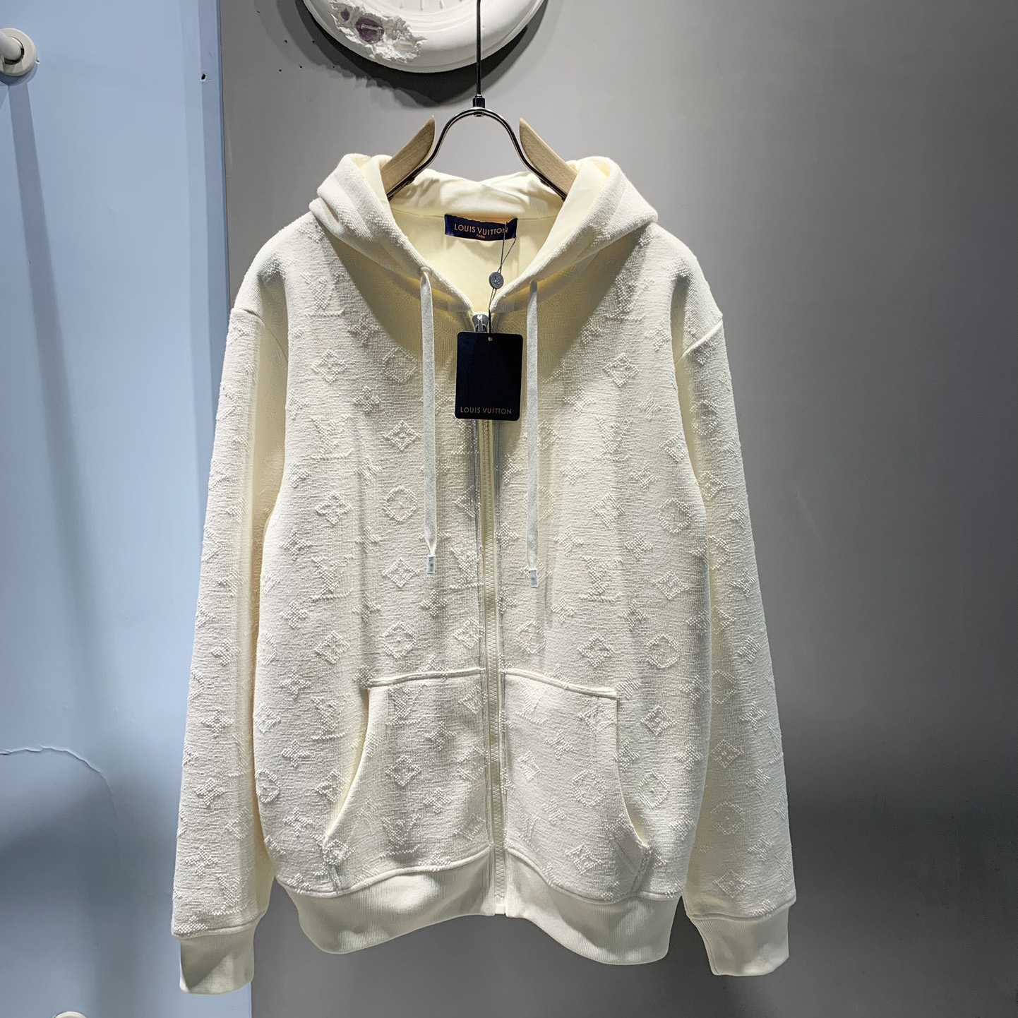 Louis Vuitton Monogram Zip Through Hoodie - DesignerGu