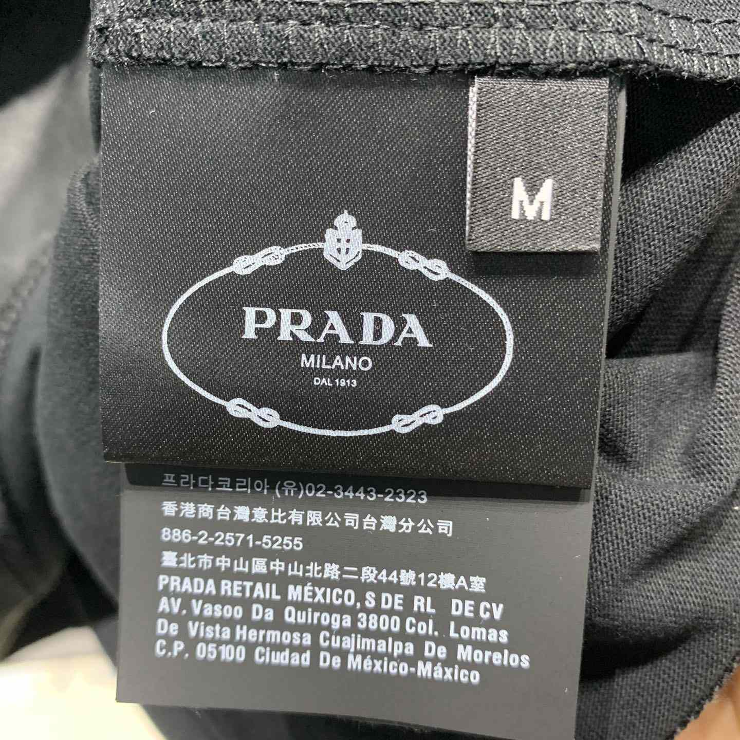 Prada Cotton T-Shirt With Re-Nylon Details - DesignerGu