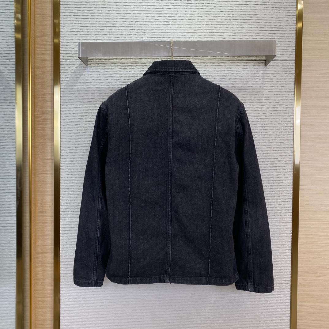 Loewe Button-Up Workwear Denim Jacket - DesignerGu