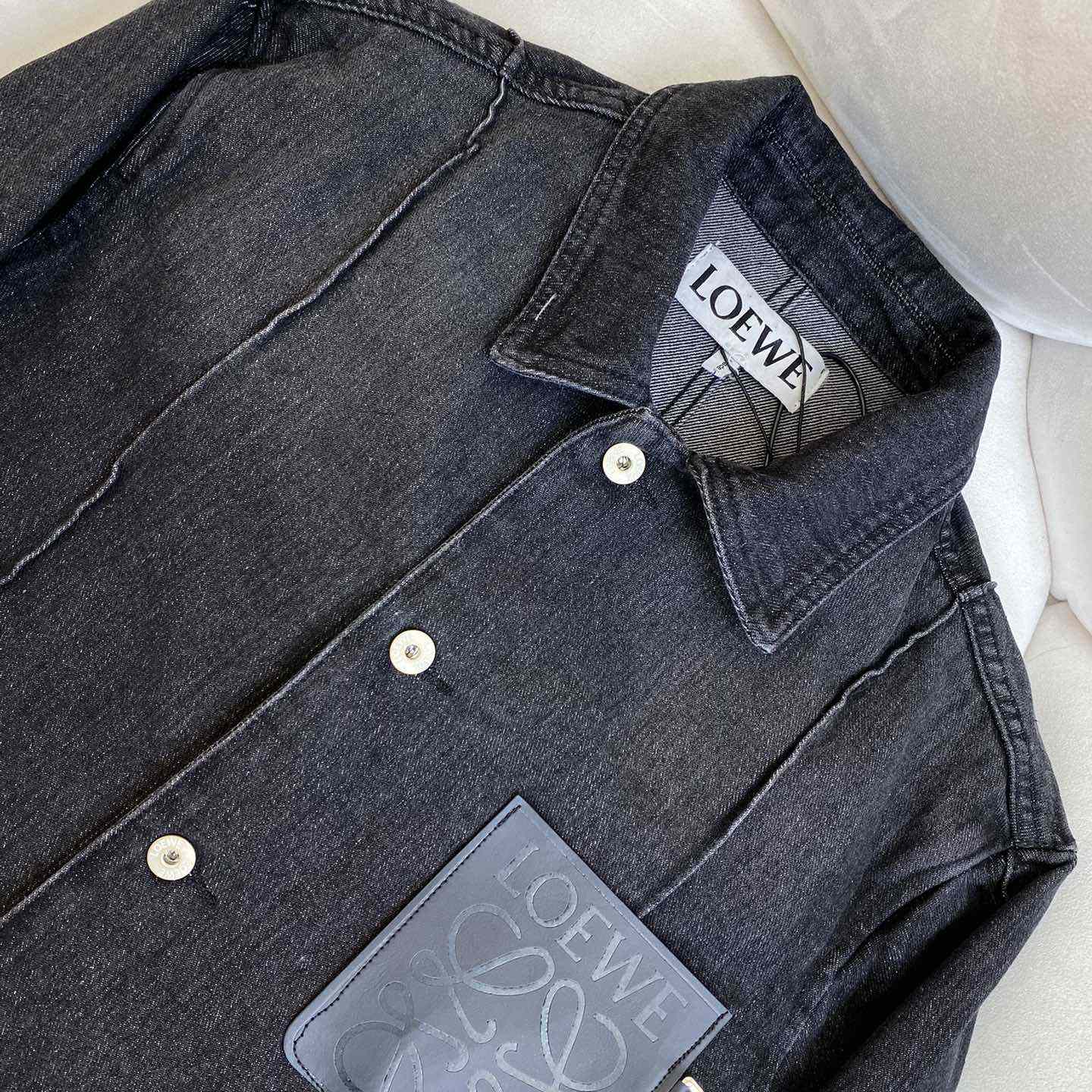 Loewe Button-Up Workwear Denim Jacket - DesignerGu