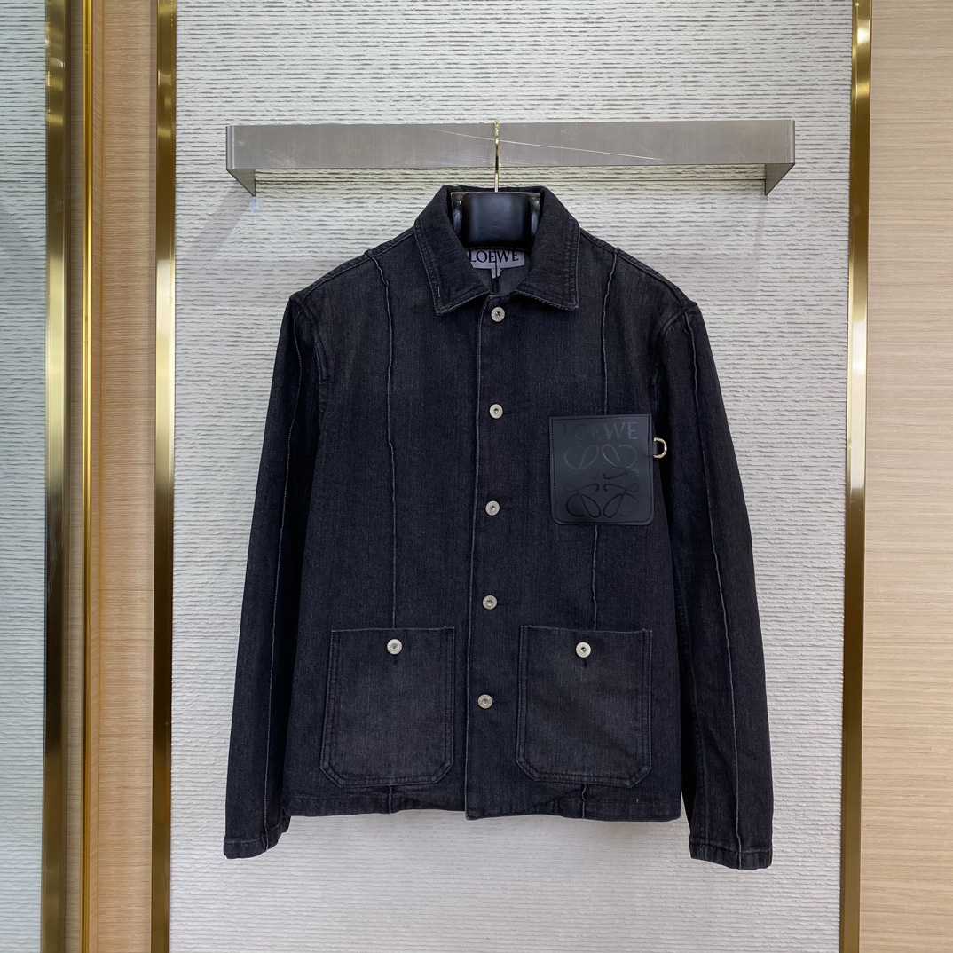 Loewe Button-Up Workwear Denim Jacket - DesignerGu