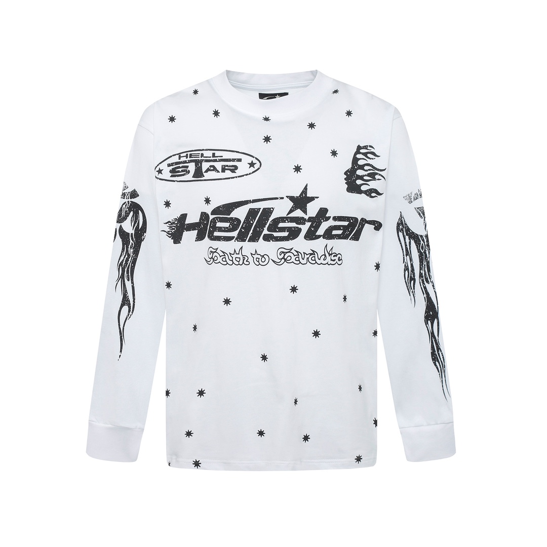 Hellstar Meteor Flame Limited Edition Long Sleeve T-Shirt - DesignerGu