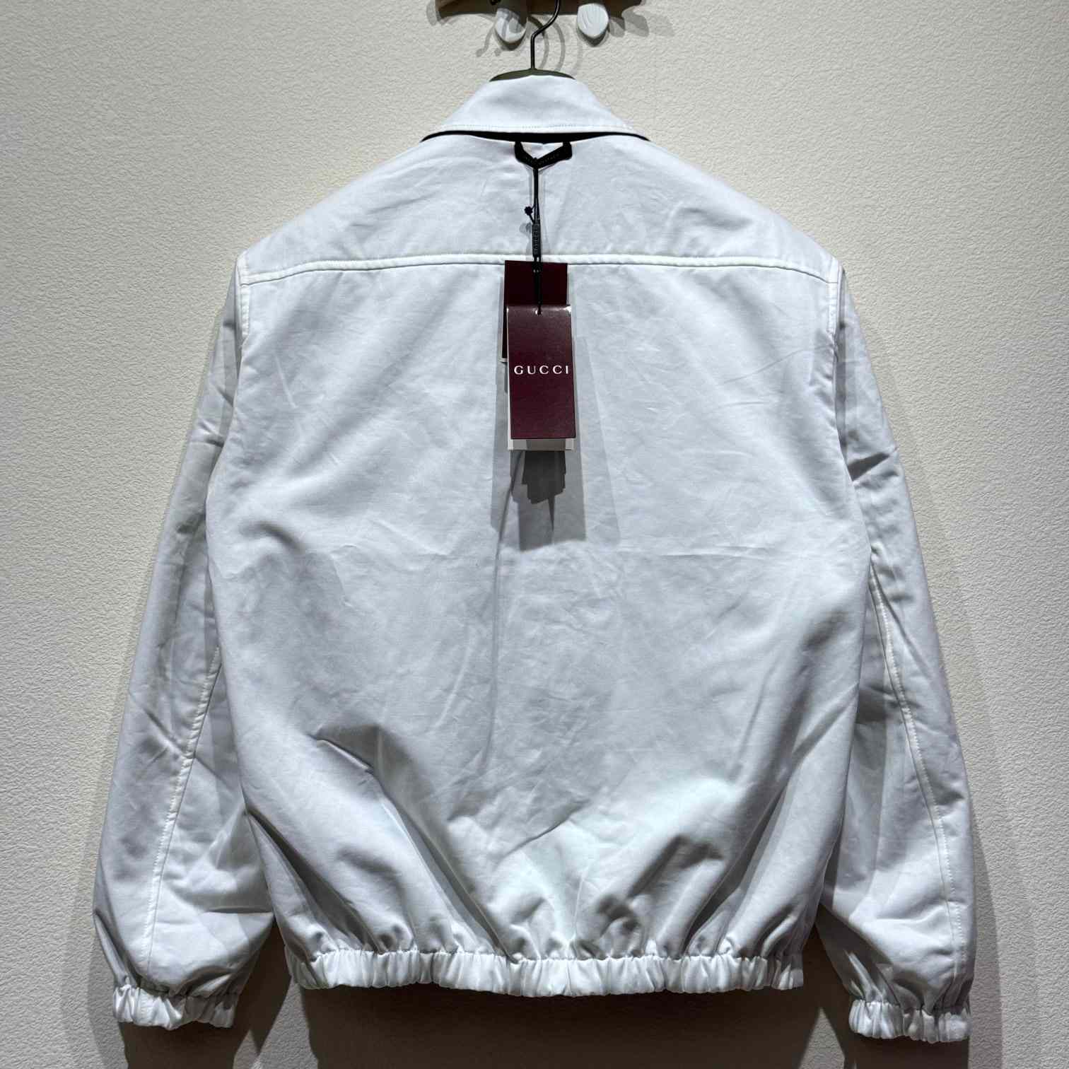 Gucci Denim Jacket With GG Embossed Detail  - DesignerGu