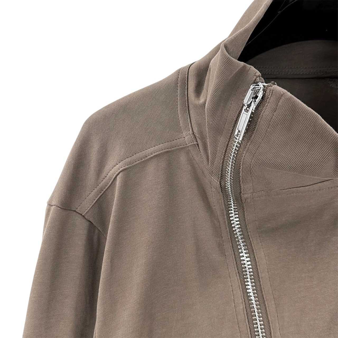 Rick Owens Off-centre Zip-up Jacket - DesignerGu