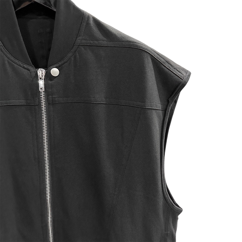 Rick Owens DRKSHDW Zip-up Cotton Vest - DesignerGu