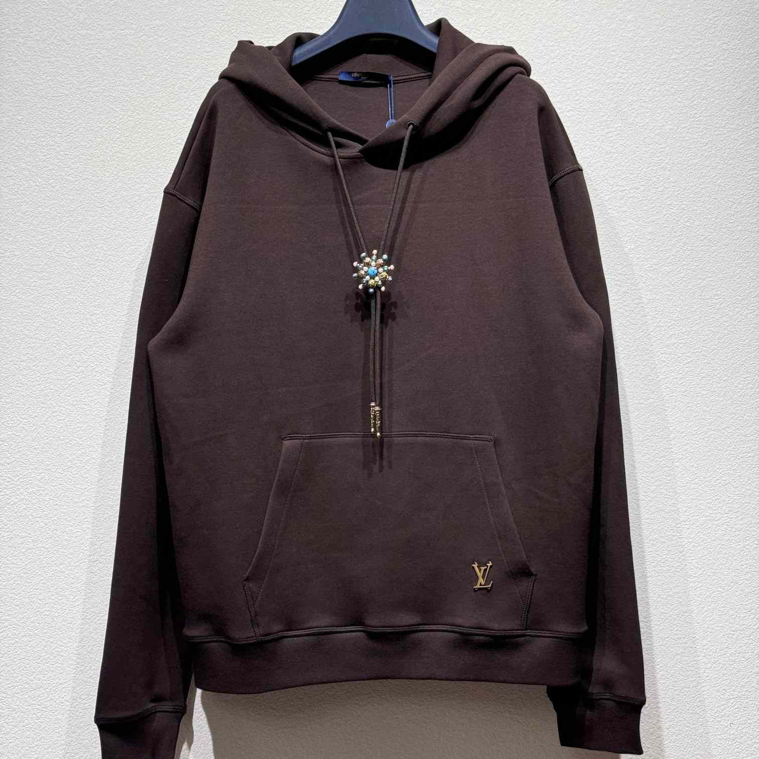 Louis Vuitton Embellished Cotton Hoodie   1AFWVV - DesignerGu