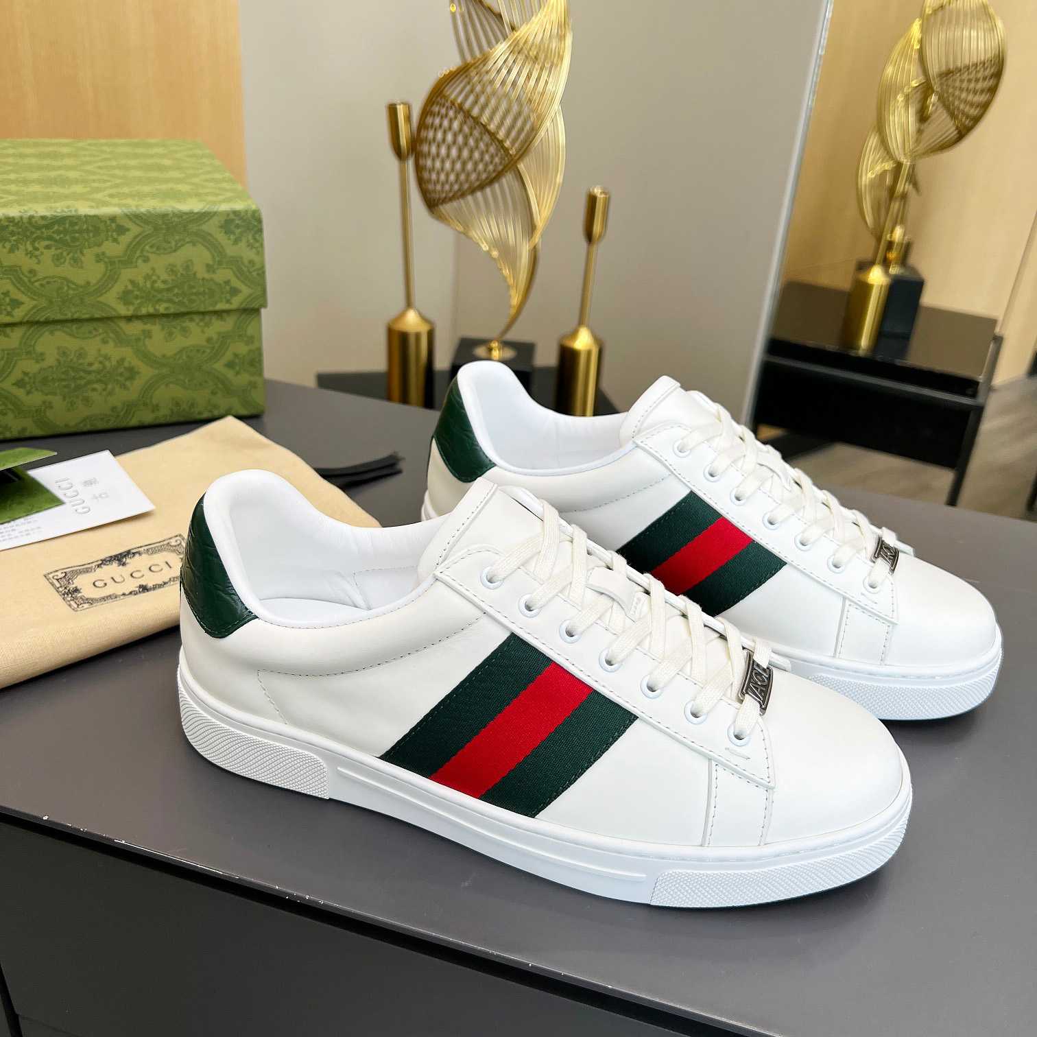 Gucci Ace Sneaker With Web - DesignerGu