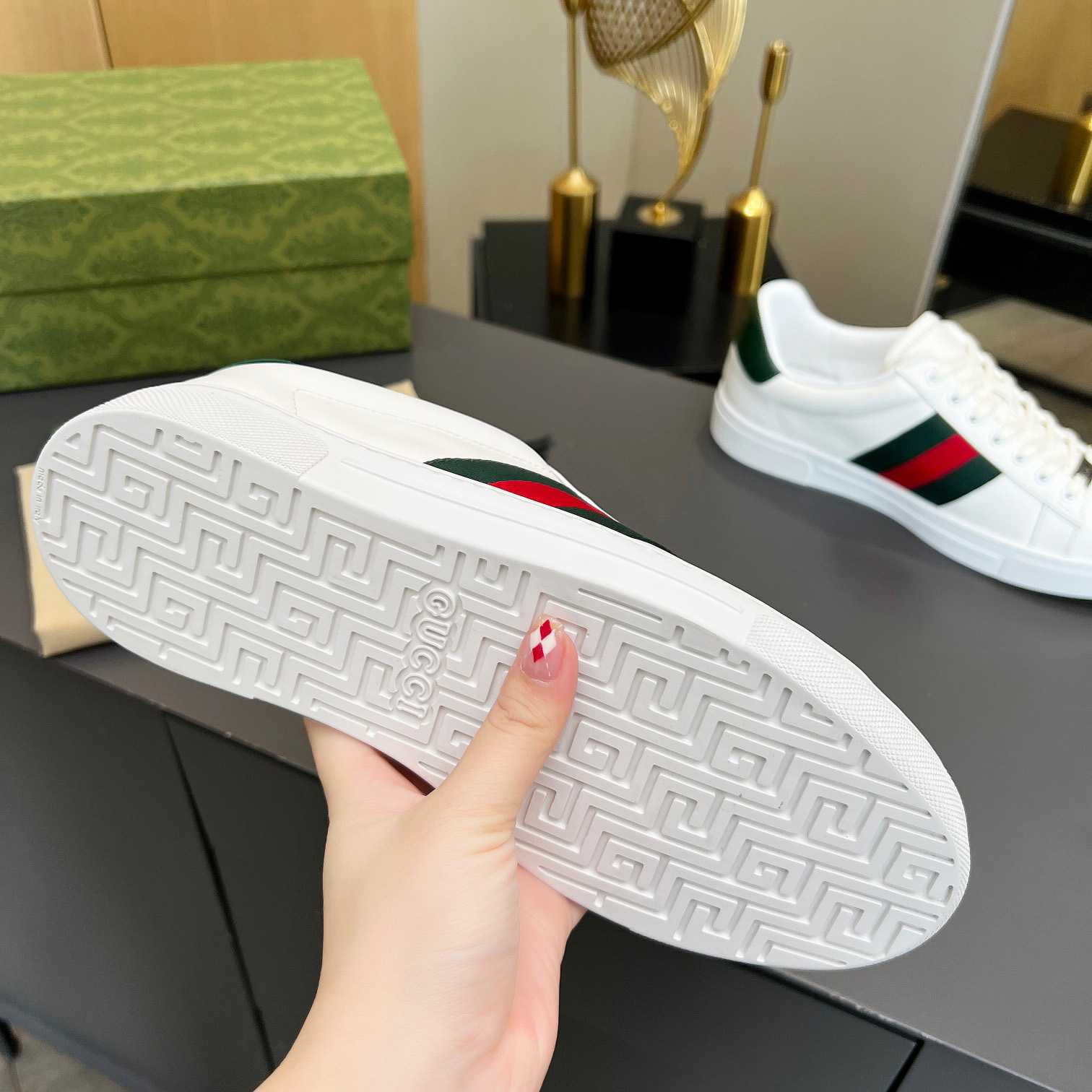 Gucci Ace Sneaker With Web - DesignerGu