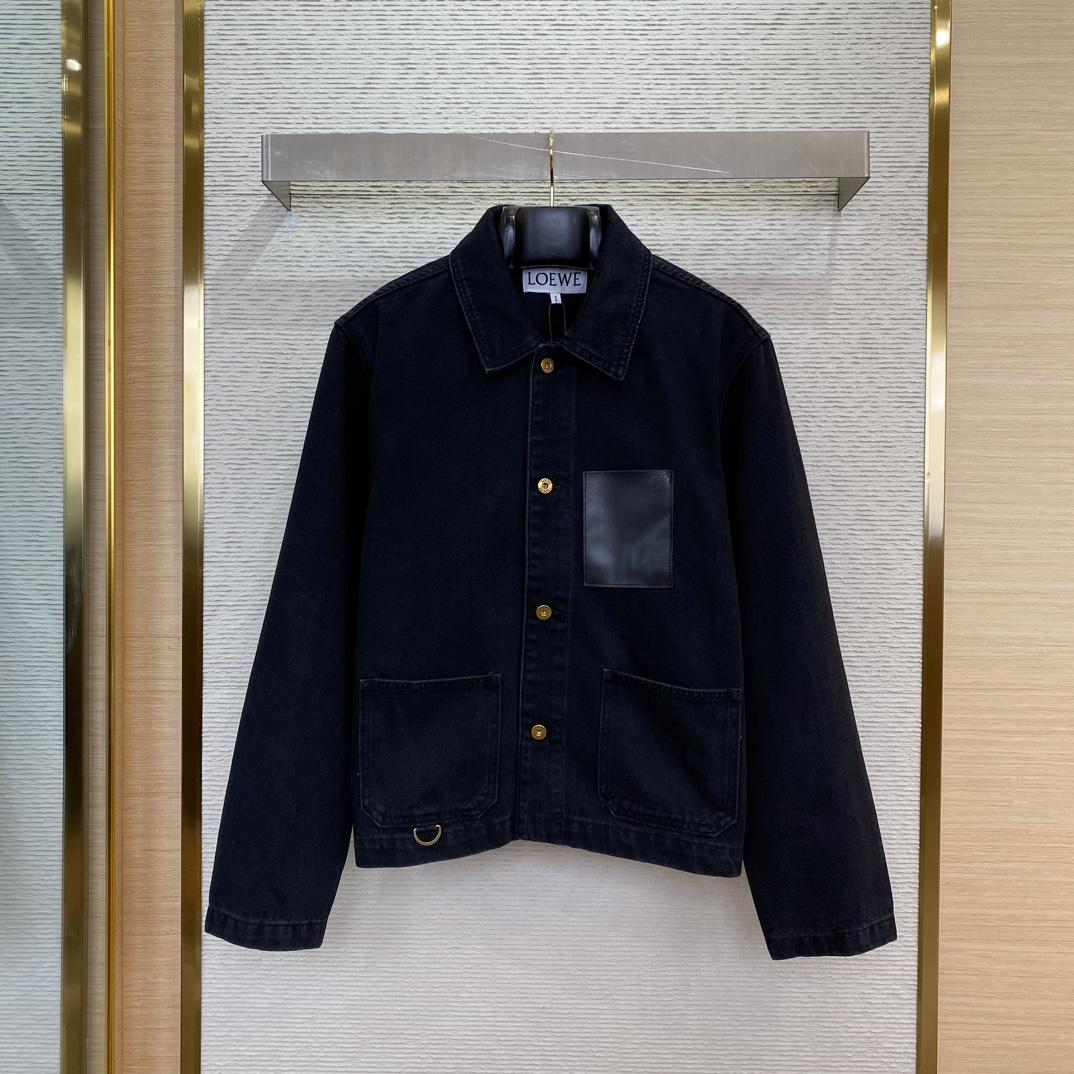 Loewe Black Workwear Jacket - DesignerGu