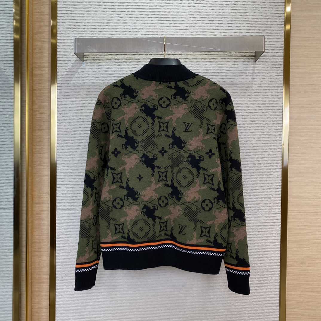 Louis Vuitton Jacquard Wool Bomber Blouson   1AFXSB - DesignerGu