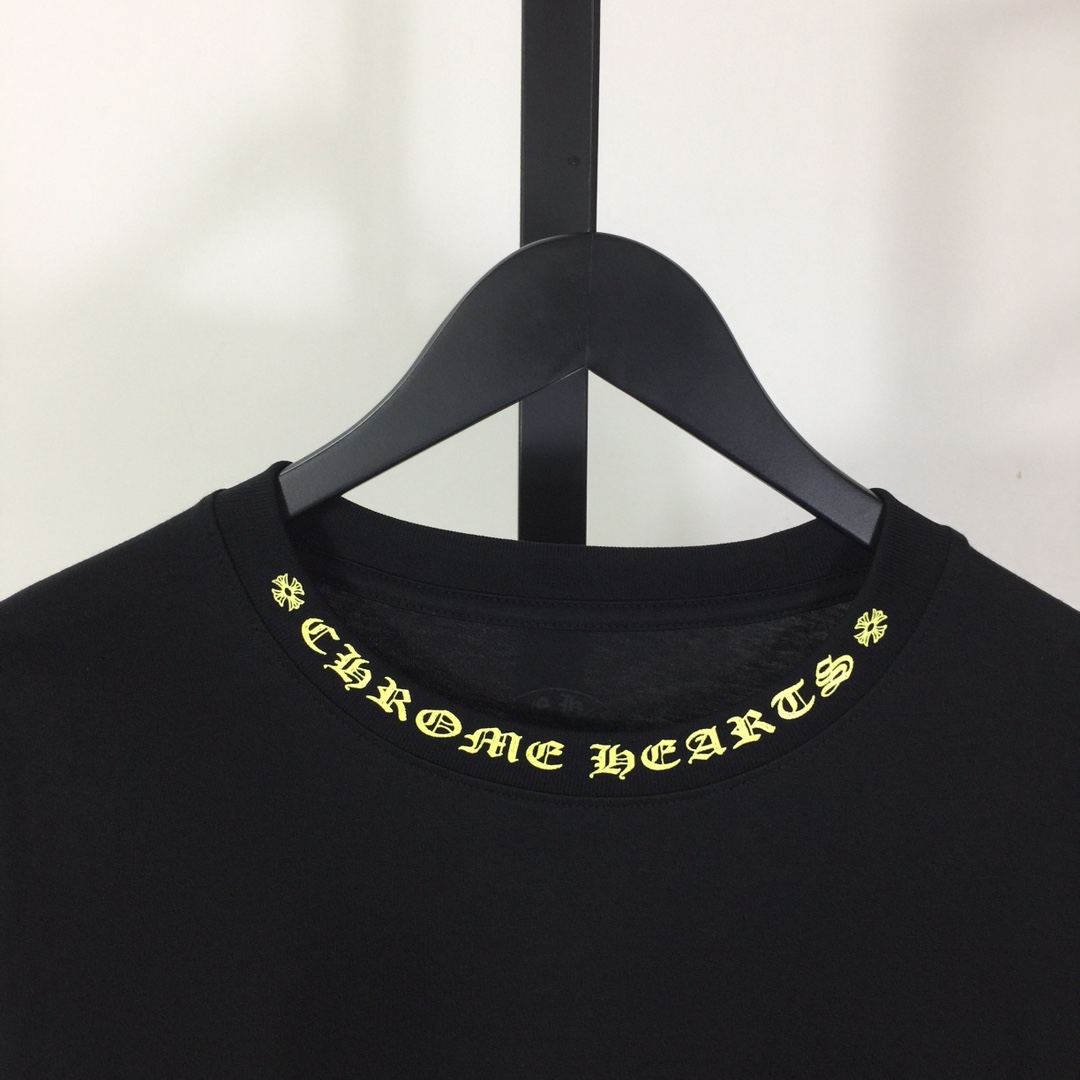 Chrome Hearts Neck Logo Long-Sleeve Tee - DesignerGu