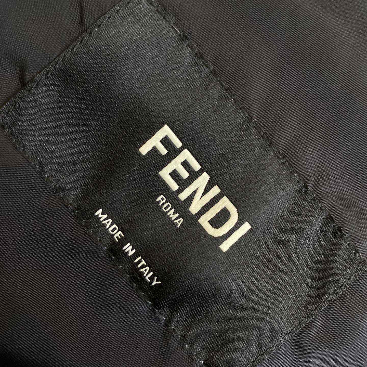 Fendi Shadow-print Panelled Down Jacket - DesignerGu