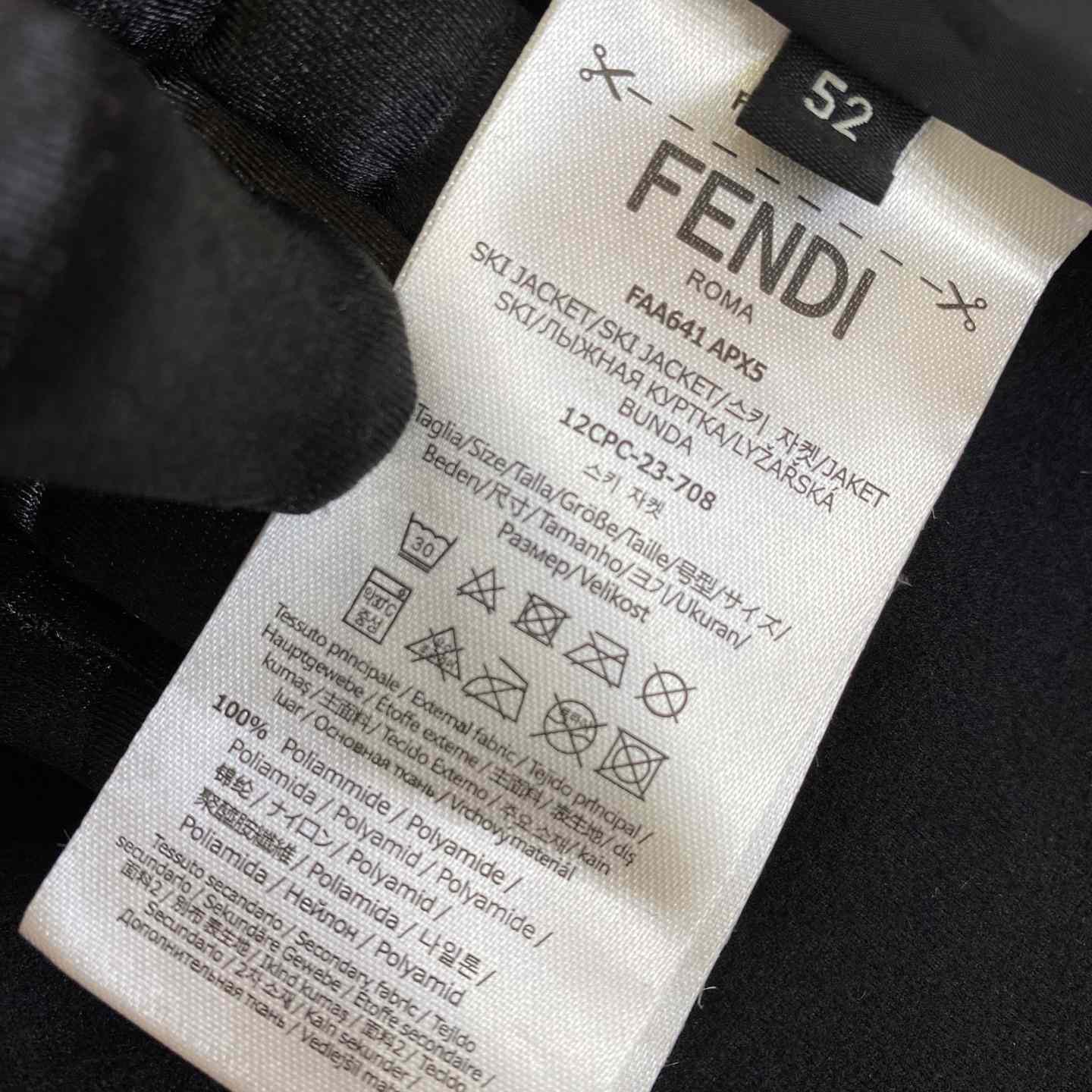 Fendi Shadow-print Panelled Down Jacket - DesignerGu