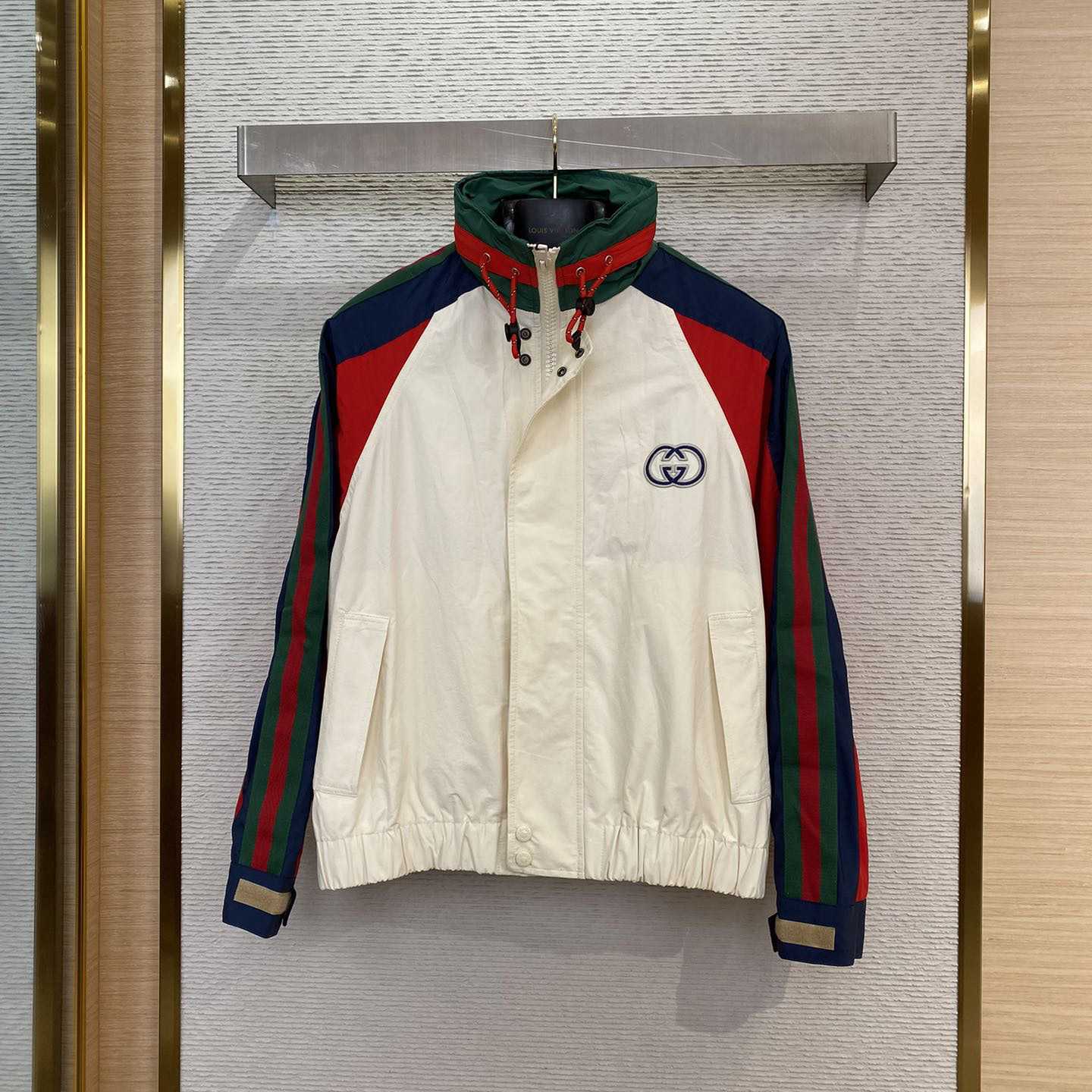 Gucci Cotton Nylon Jacket With Patch - DesignerGu