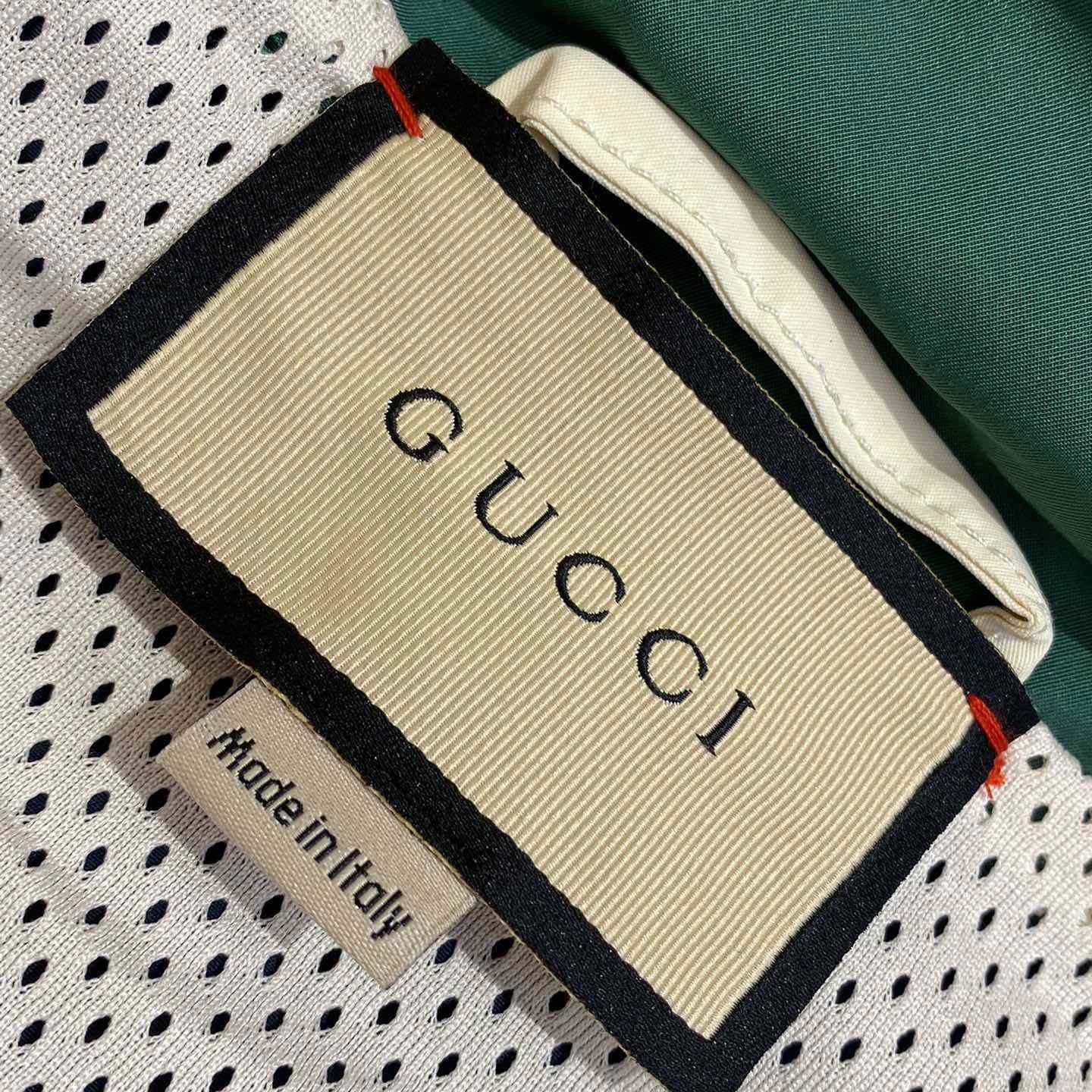 Gucci Cotton Nylon Jacket With Patch - DesignerGu