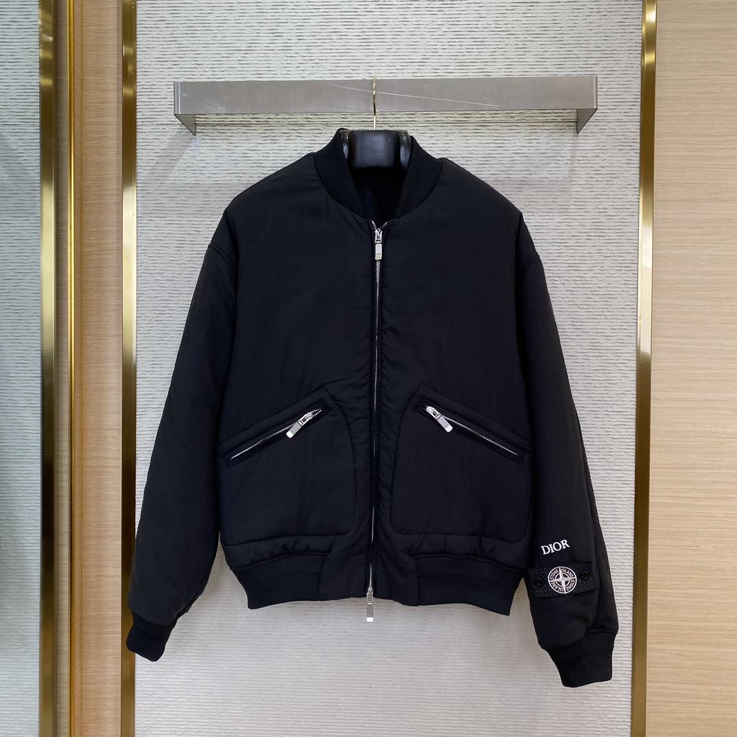 Dior And Stone Island Bomber Jacket - DesignerGu