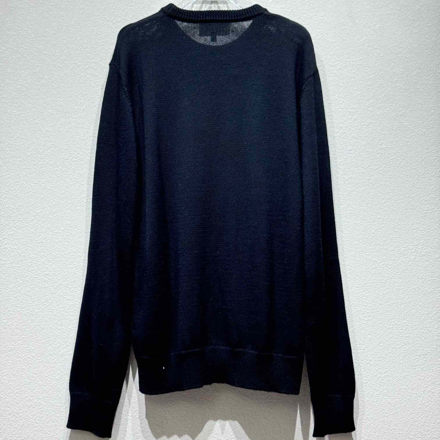 MM6 Maison Margiela Black Jacquard Sweater - DesignerGu