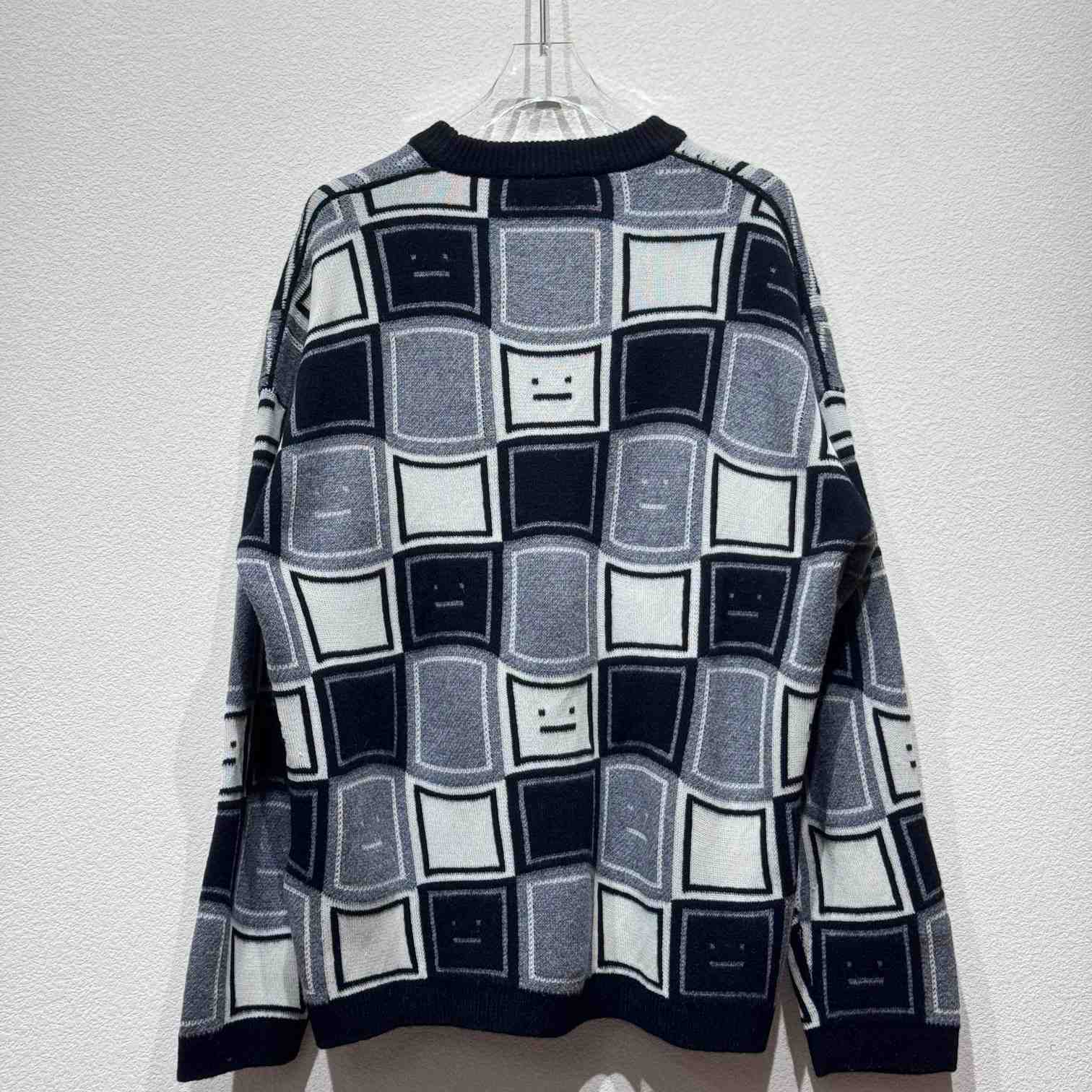 Acne Studios Face-jacquard Wool Blend Jumper - DesignerGu