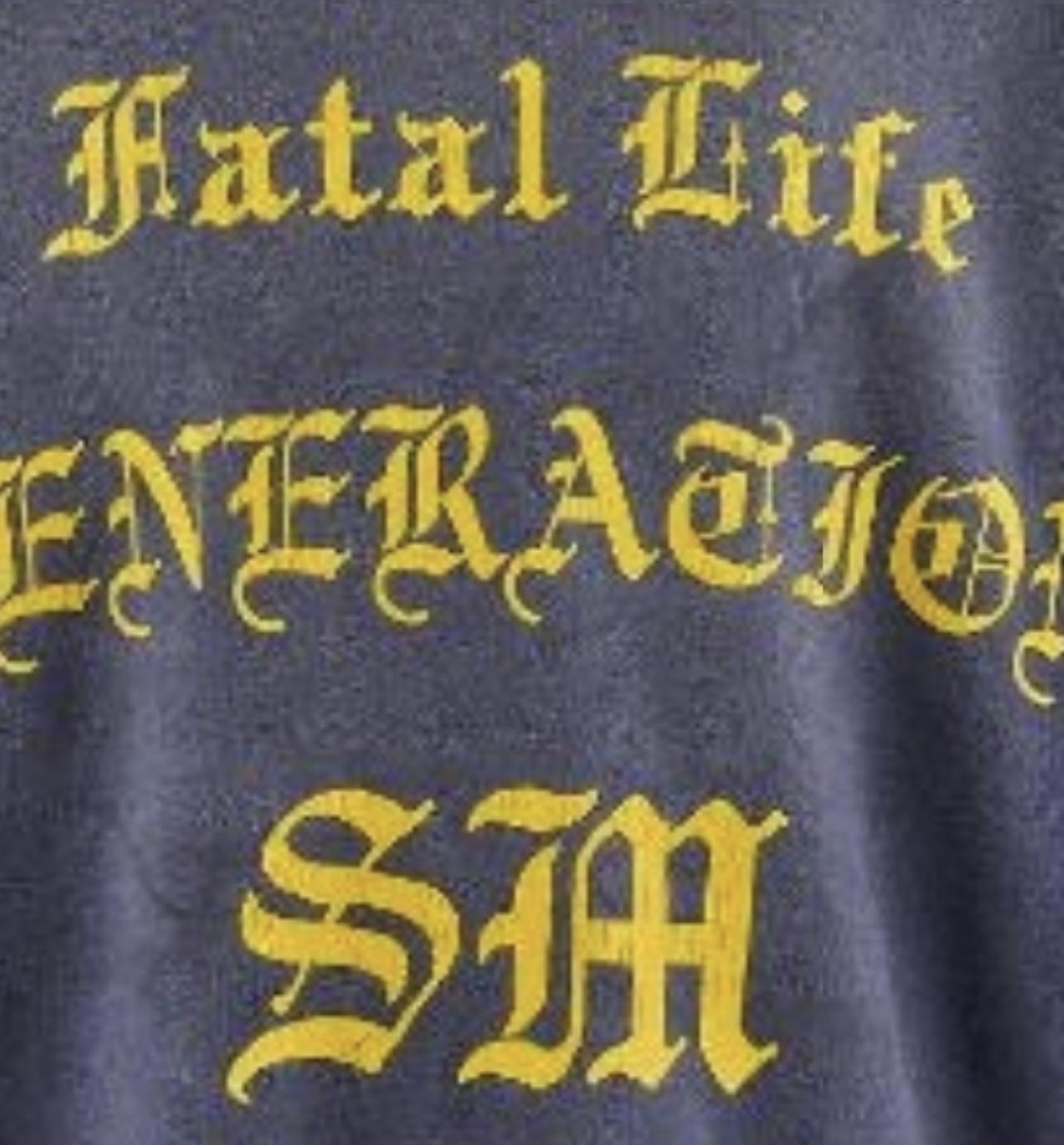 Saint Michael Crw Sweat/fatal Life Hoodie - DesignerGu