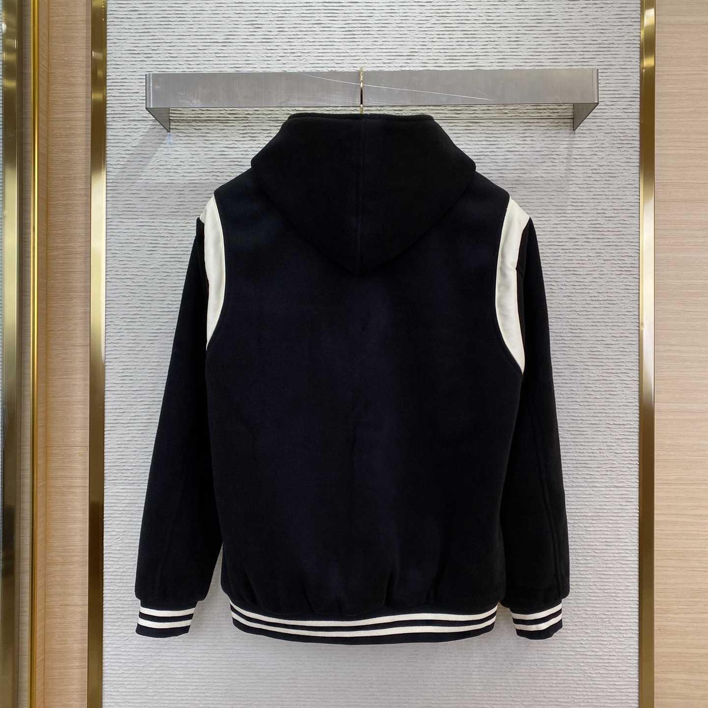 Celine Hooded Teddy Jacket In Cashmere Wool - DesignerGu