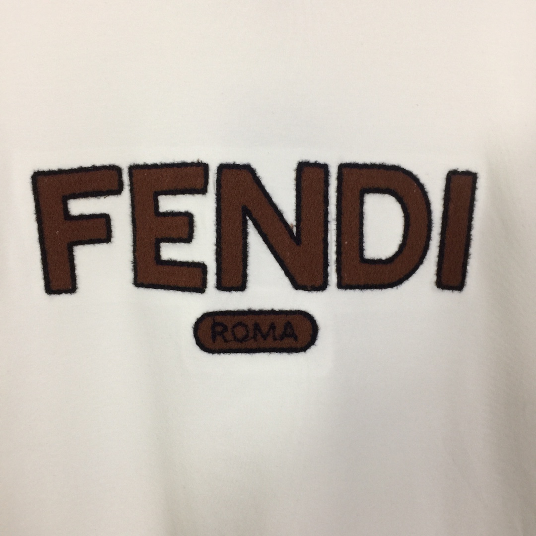 Fendi Black Cotton T-shirt - DesignerGu