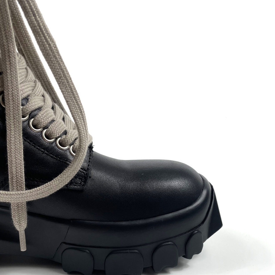 Rick Owens Lace-up Leather Boots - DesignerGu