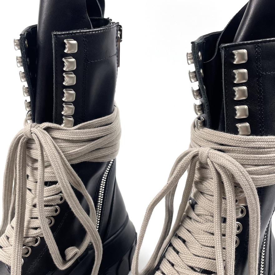 Rick Owens Lace-up Leather Boots - DesignerGu