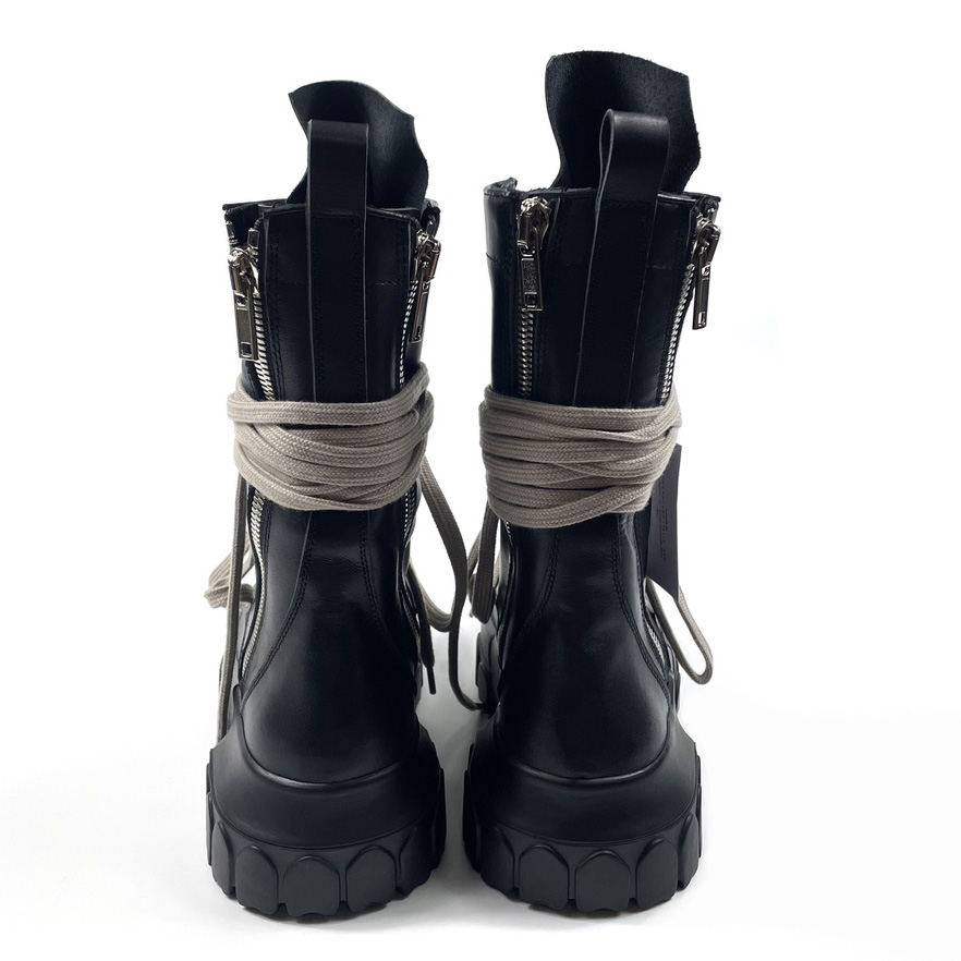 Rick Owens Lace-up Leather Boots - DesignerGu