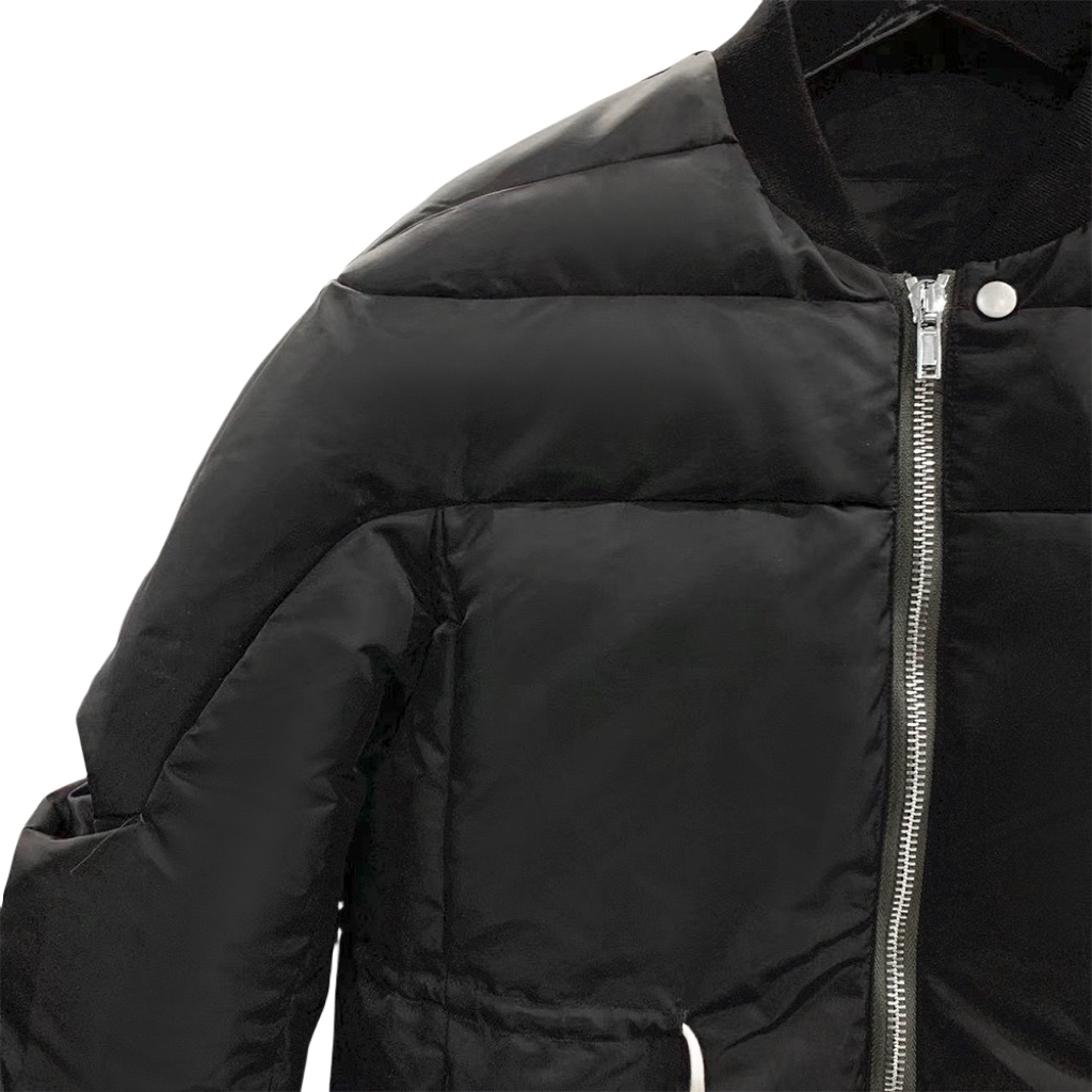 Rick Owens Drawstring Waist Bomber Jacket - DesignerGu