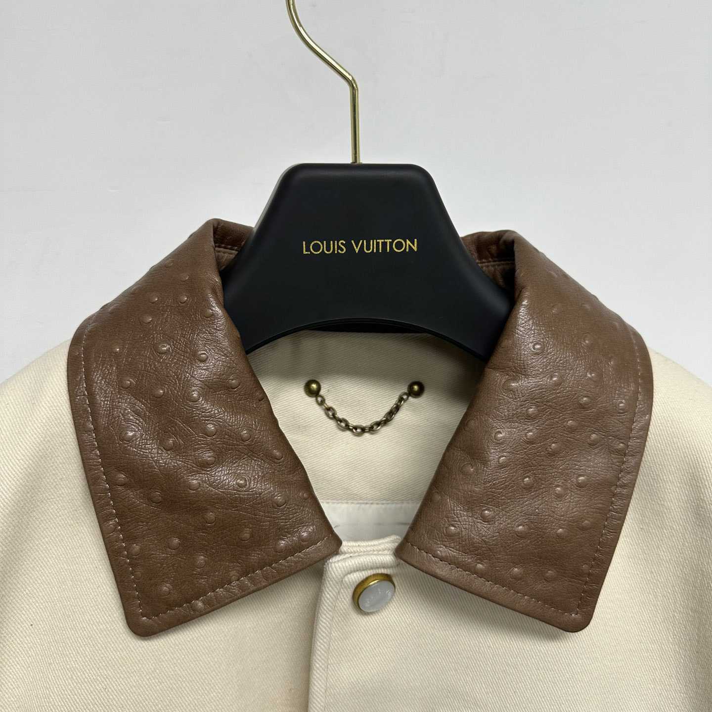 Louis Vuitton Embroidered Ostrich Varsity Jacket   1AFQLX - DesignerGu