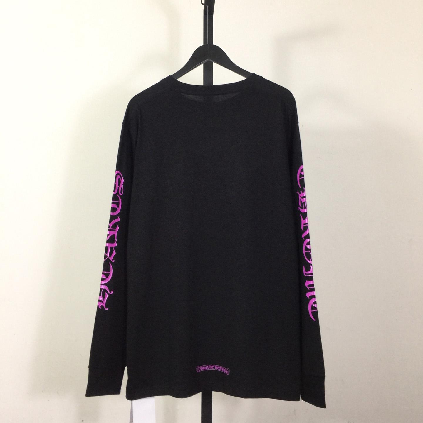 Chrome Hearts Neck Logo Long-Sleeve Tee - DesignerGu