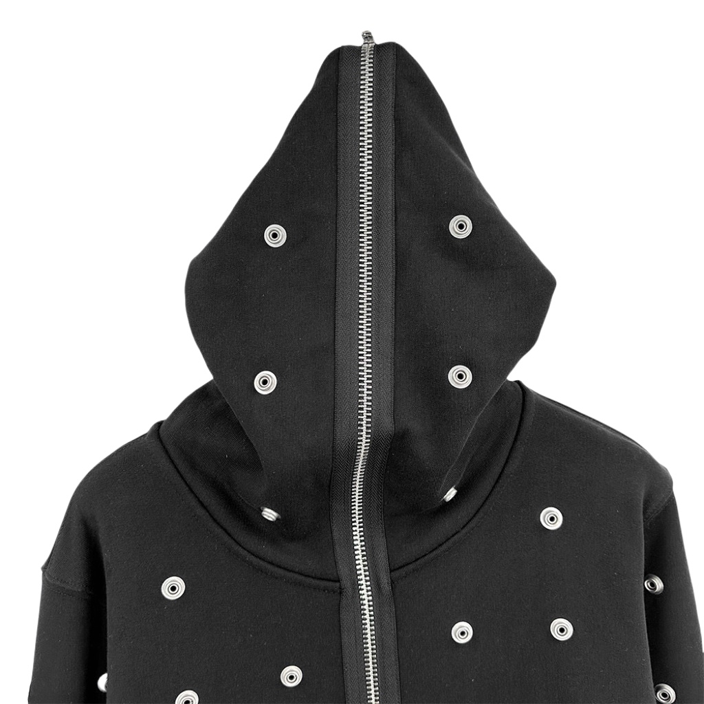 Rick Owens DRKSHDW Stud-detailing Zipped Hoodie - DesignerGu