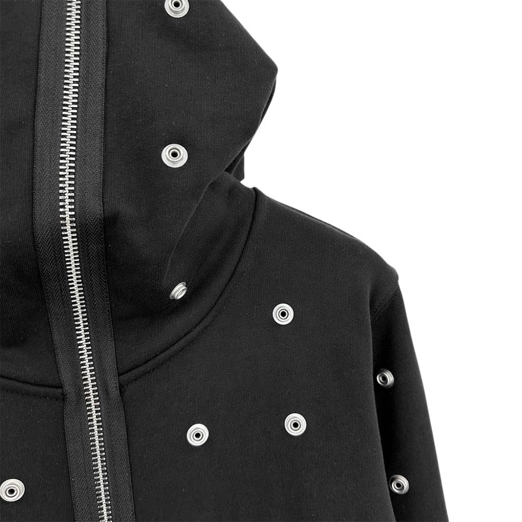 Rick Owens DRKSHDW Stud-detailing Zipped Hoodie - DesignerGu