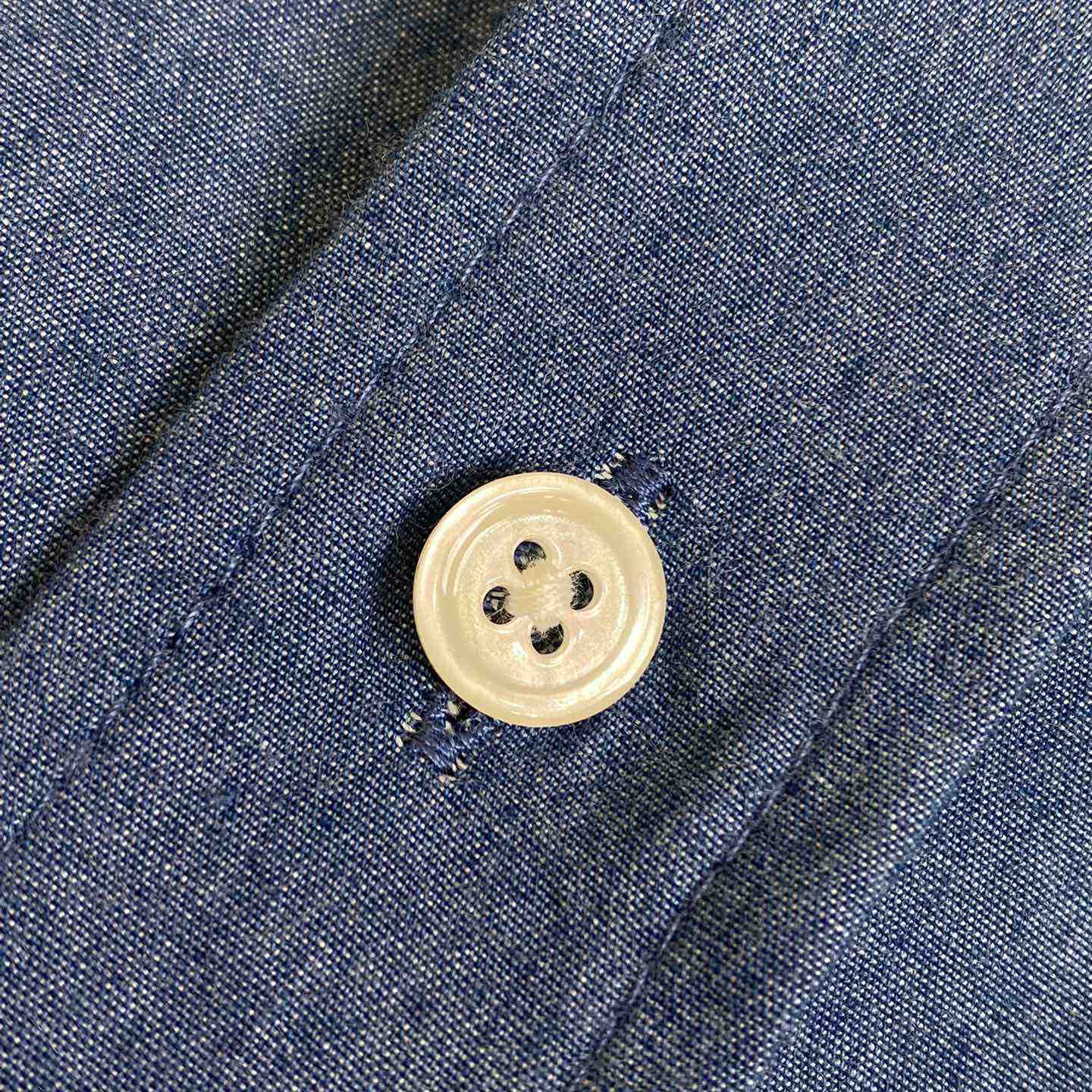 Celine Triomphe Cotton-Chambray Shirt - DesignerGu