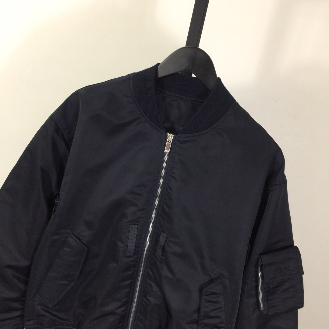 Dior Zip Out Down Bomber Jacket  - DesignerGu