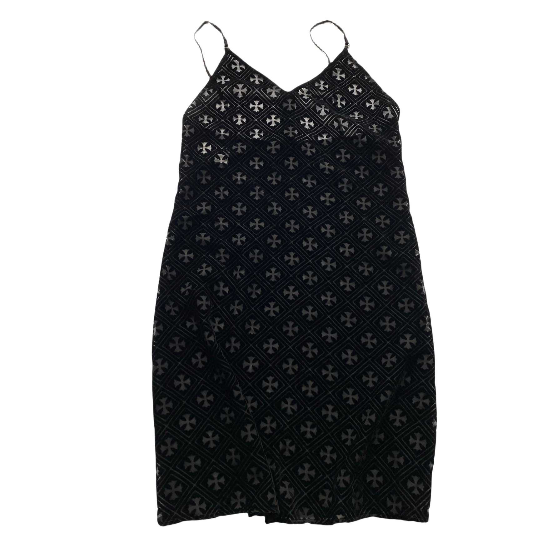 Chrome Hearts Black Velvet Burnout Dress - DesignerGu