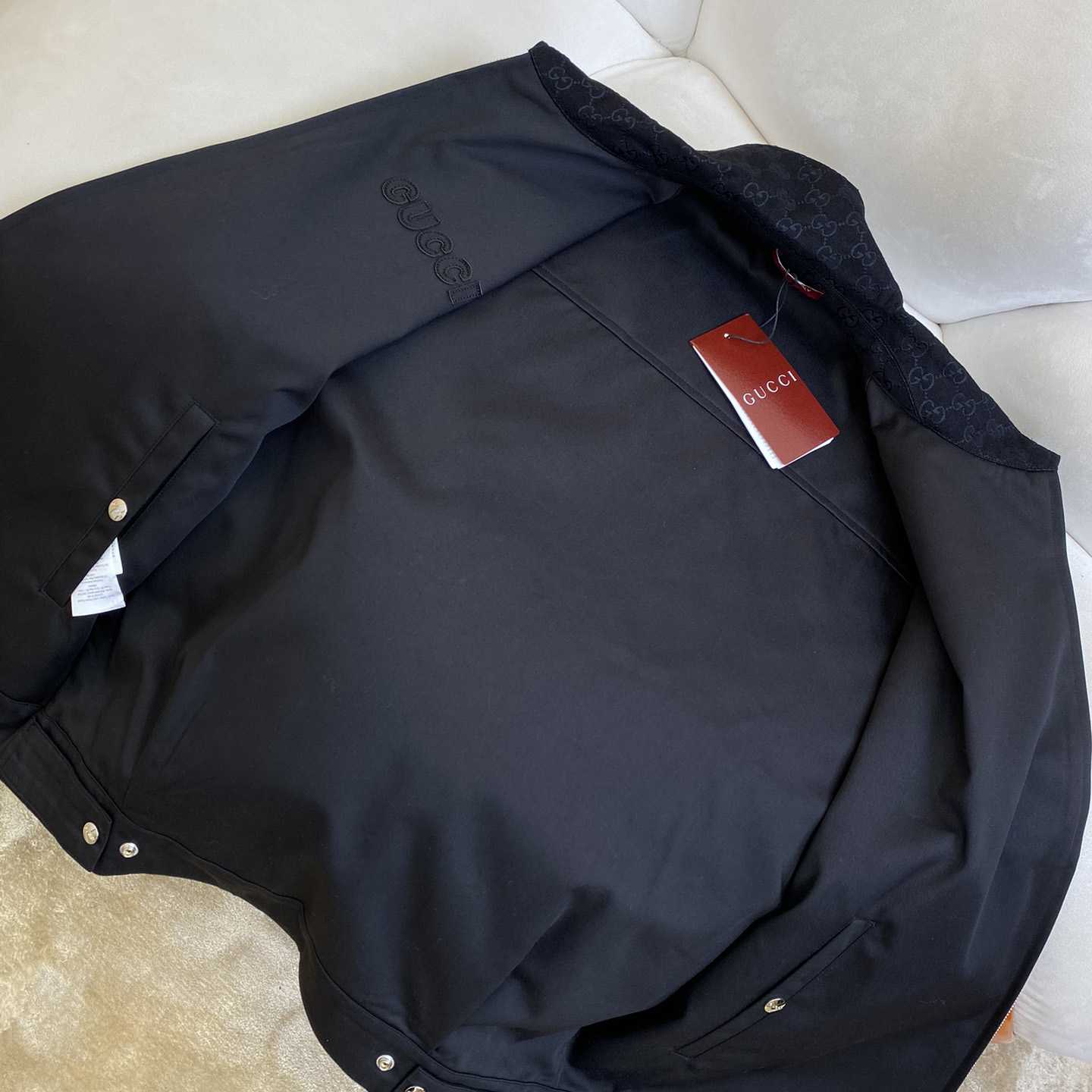 Gucci Reversible Nylon And GG Canvas Jacket - DesignerGu