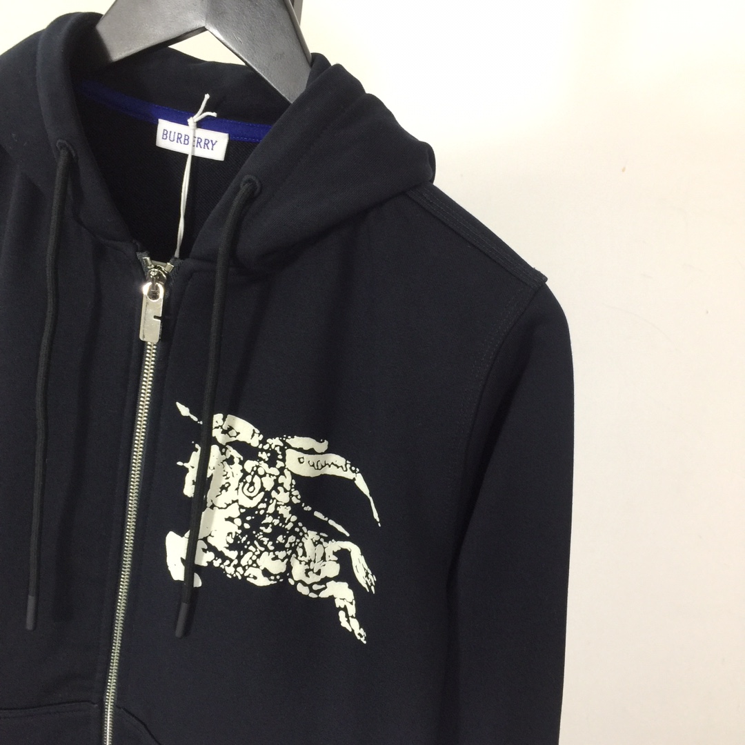 Burberry Ekd Zip-Up Hoodie - DesignerGu