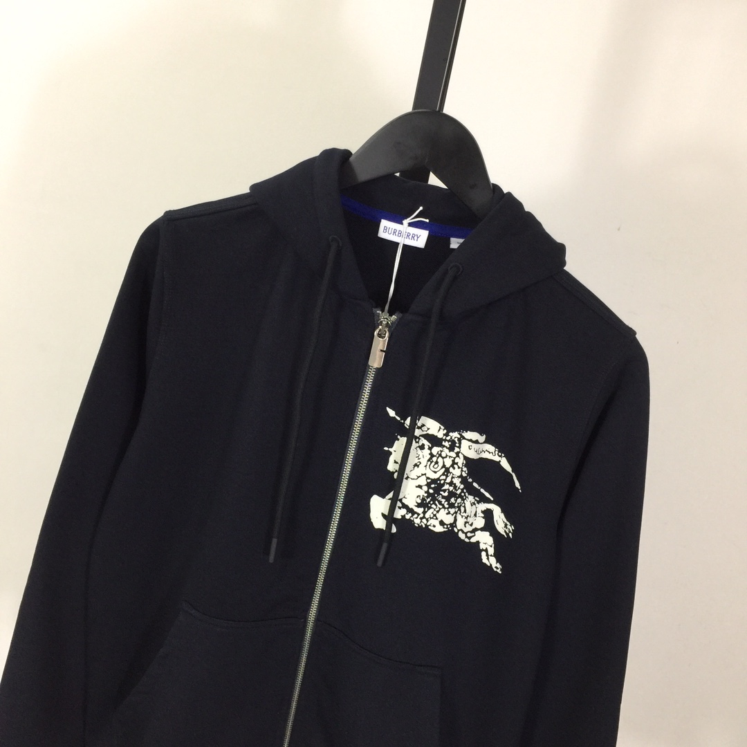 Burberry Ekd Zip-Up Hoodie - DesignerGu