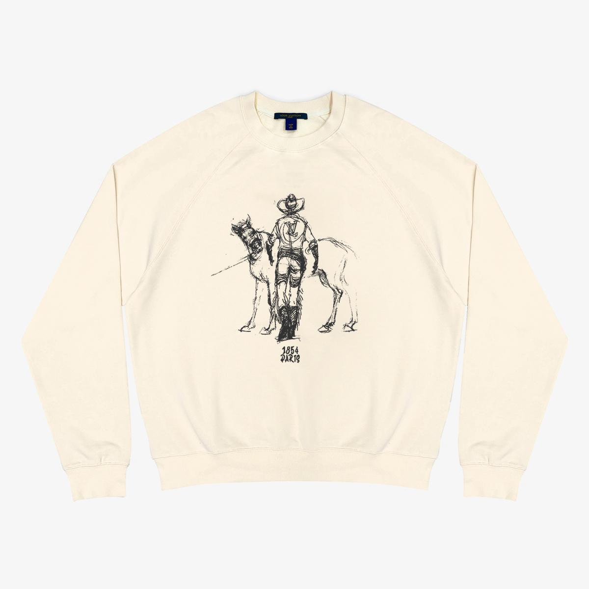 Louis Vuitton Cotton Jersey Crewneck    - DesignerGu