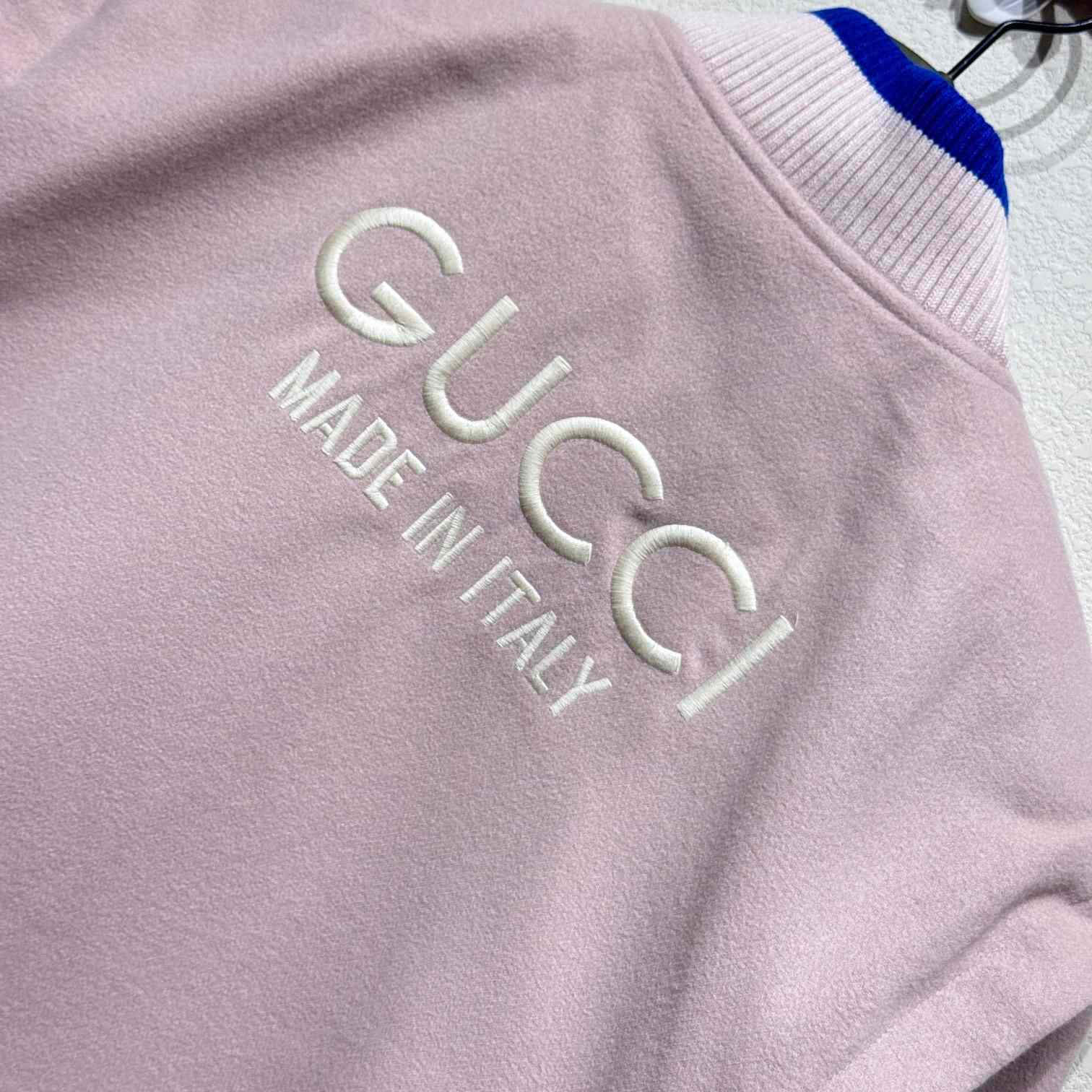 Gucci Logo-embroidered Wool Bomber Jacket - DesignerGu