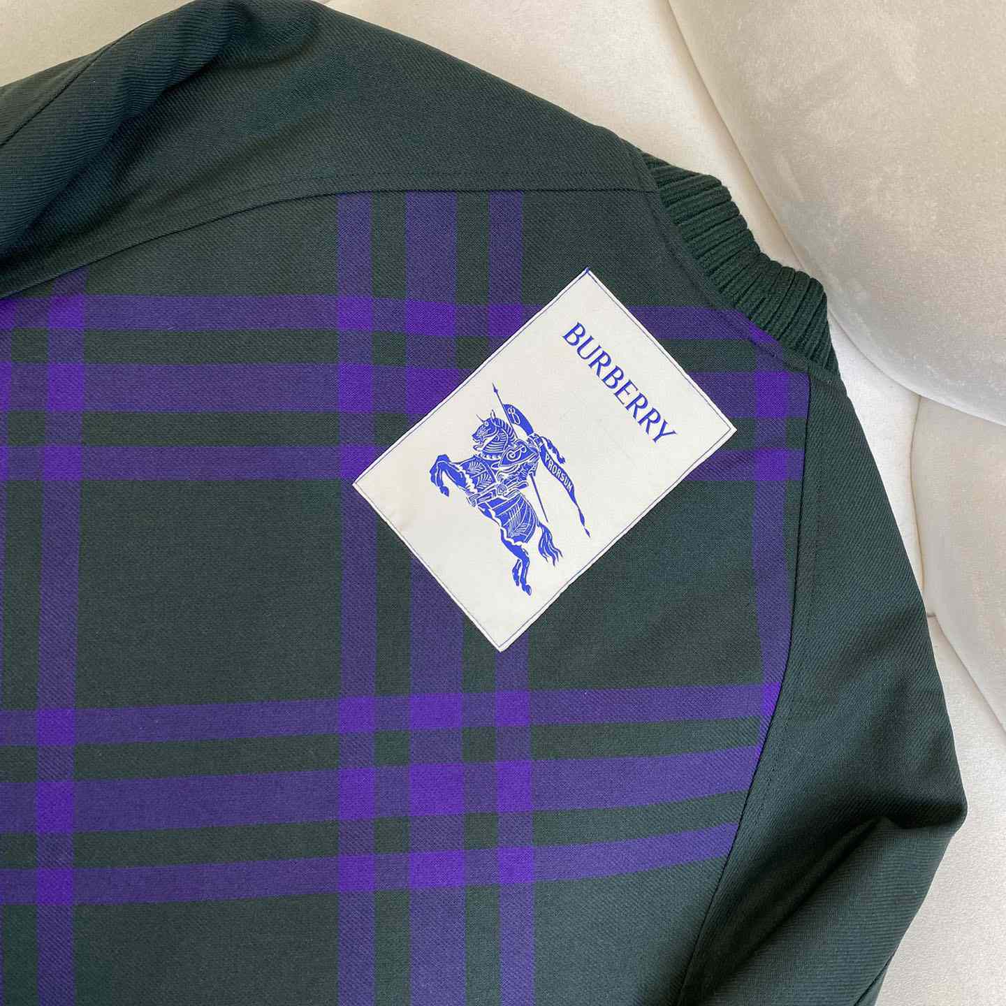 Burberry Checked-Pattern Reversible Twill Bomber Jacket - DesignerGu