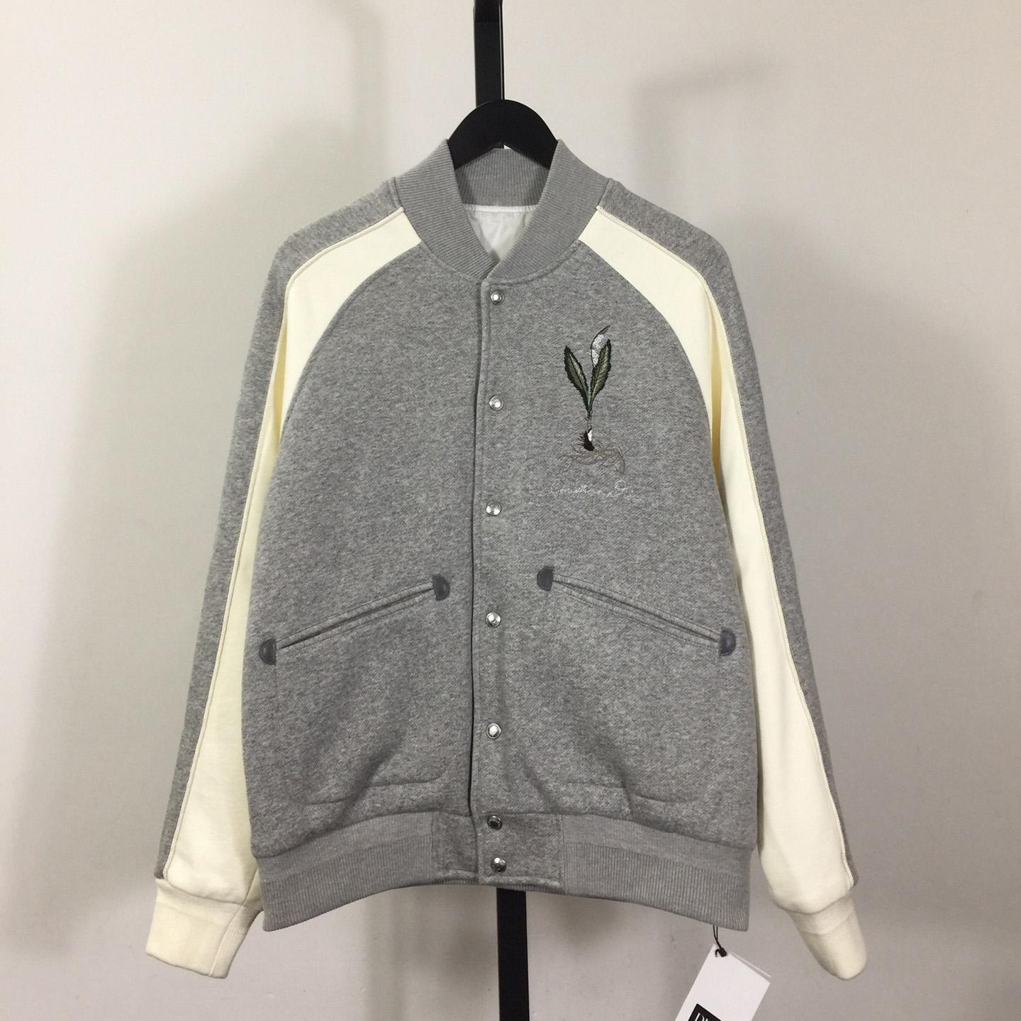 Dior Lily of the Valley Varsity Jacket - DesignerGu