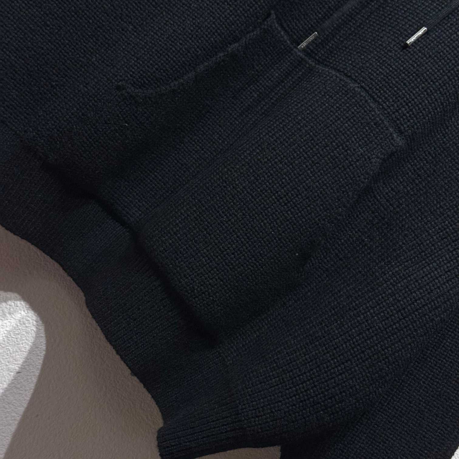 Celine Hooded Sweater In Ribbed Wool - DesignerGu