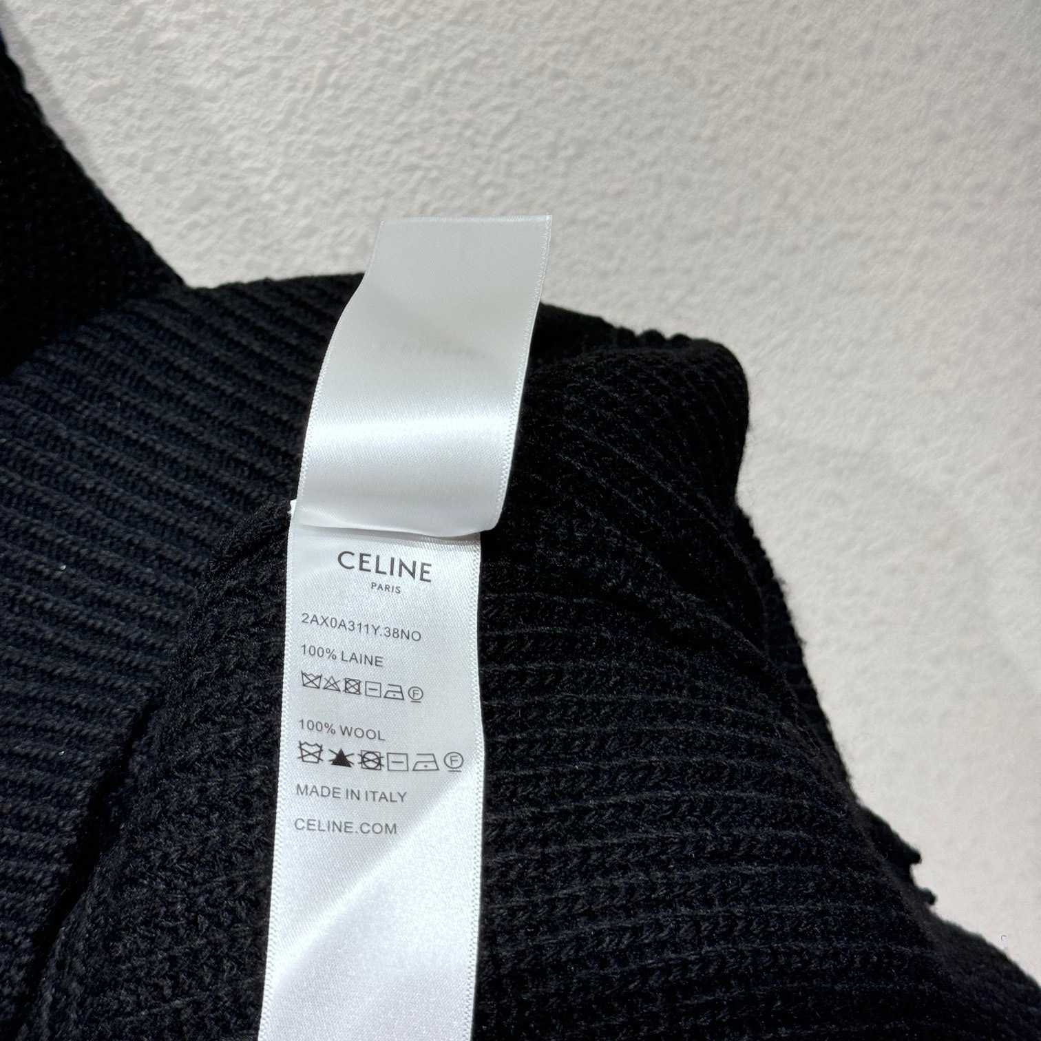 Celine Hooded Sweater In Ribbed Wool - DesignerGu